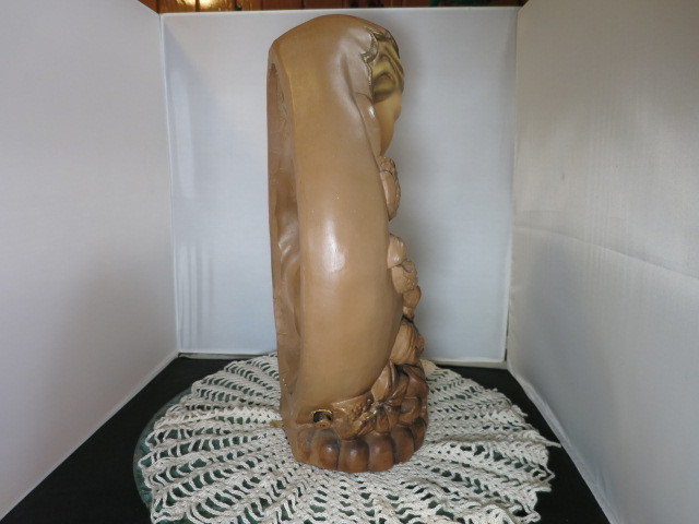 Madonna and Child Lamp Statute Mich Artess 1963 Cord had been cut
