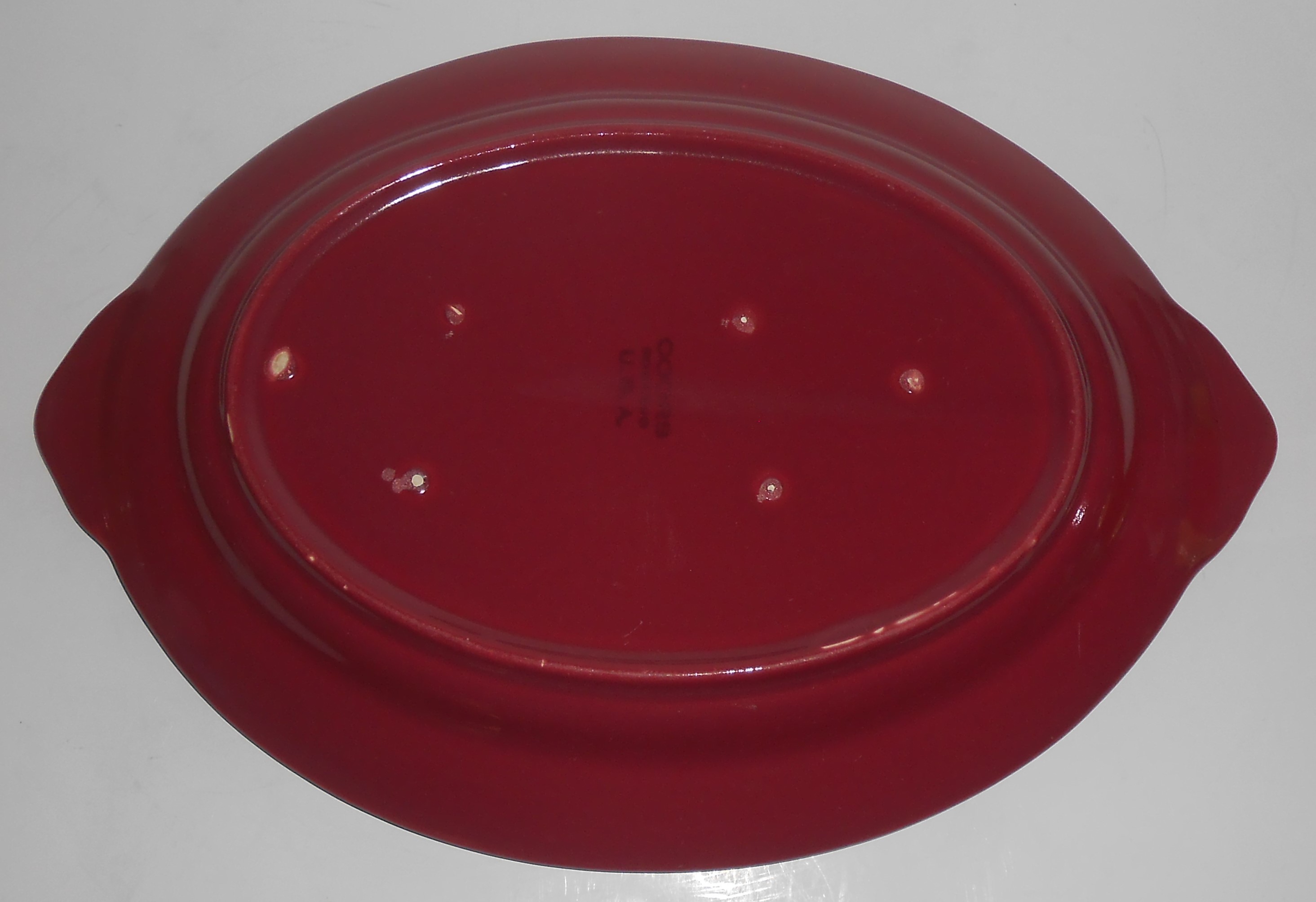 Coors Pottery Rosebud Red Platter Robert Schneider Coll
