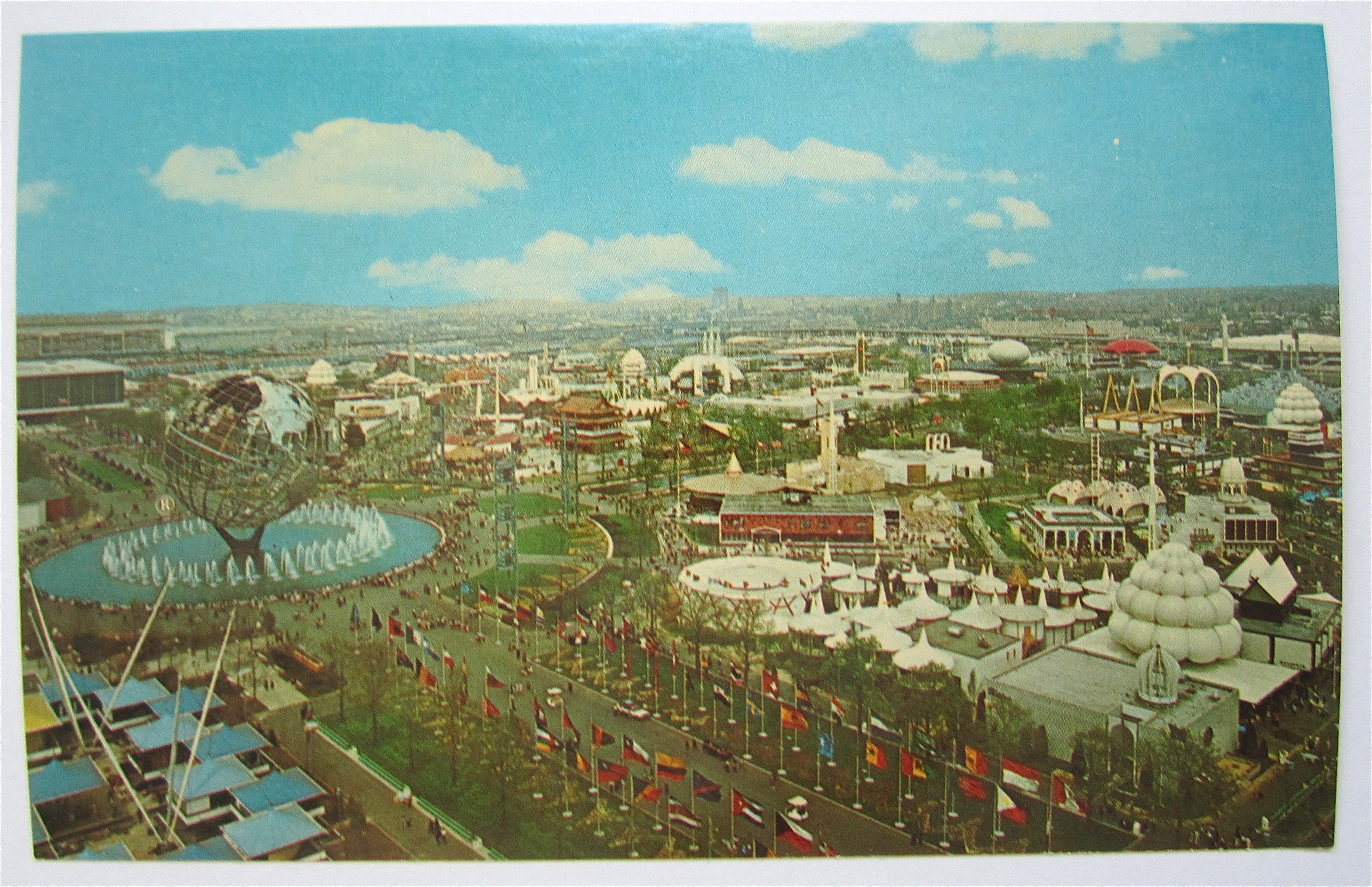 Unisphere & Court Of Nations, New York Fair Postcard