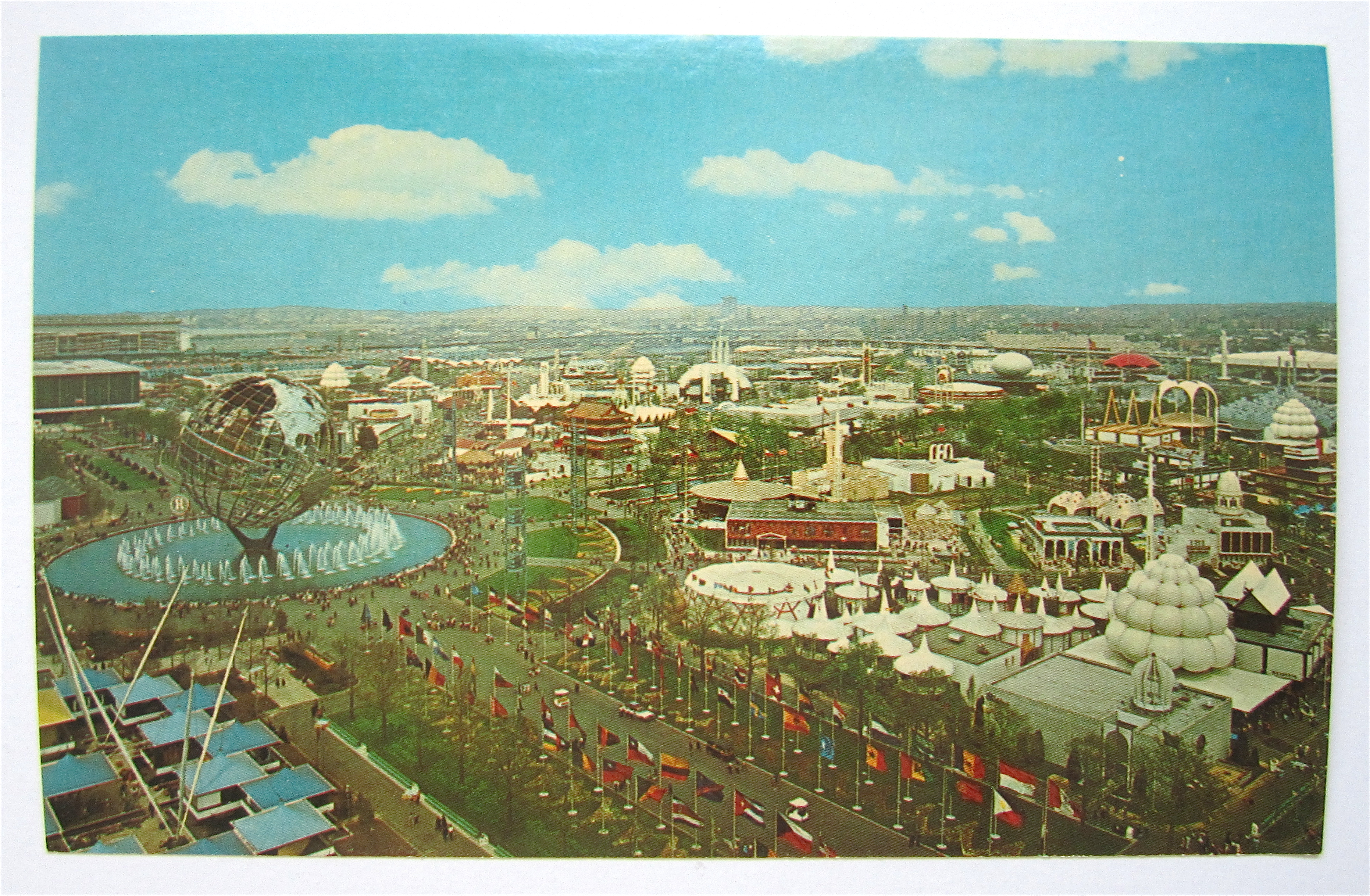Unisphere & Court Of Nations, New York Fair Postcard