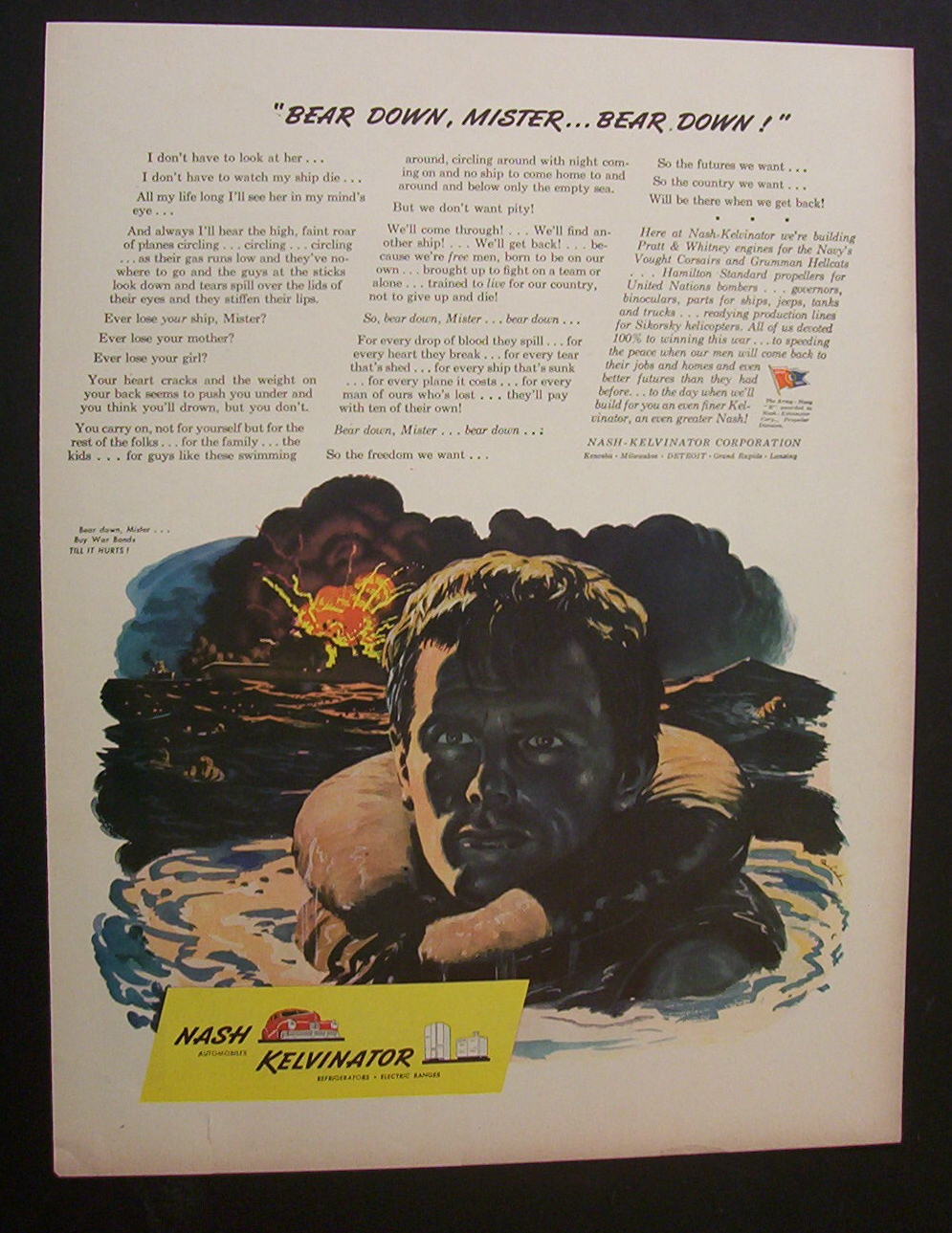 1944 Nash/Kelvinator with Soldier's Face in Water