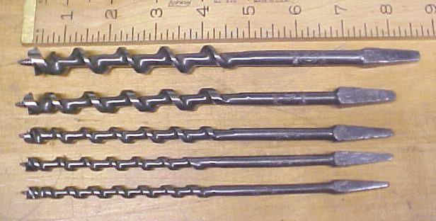 Price Pineknot Brace Auger Bit Set  Ino. W. Price