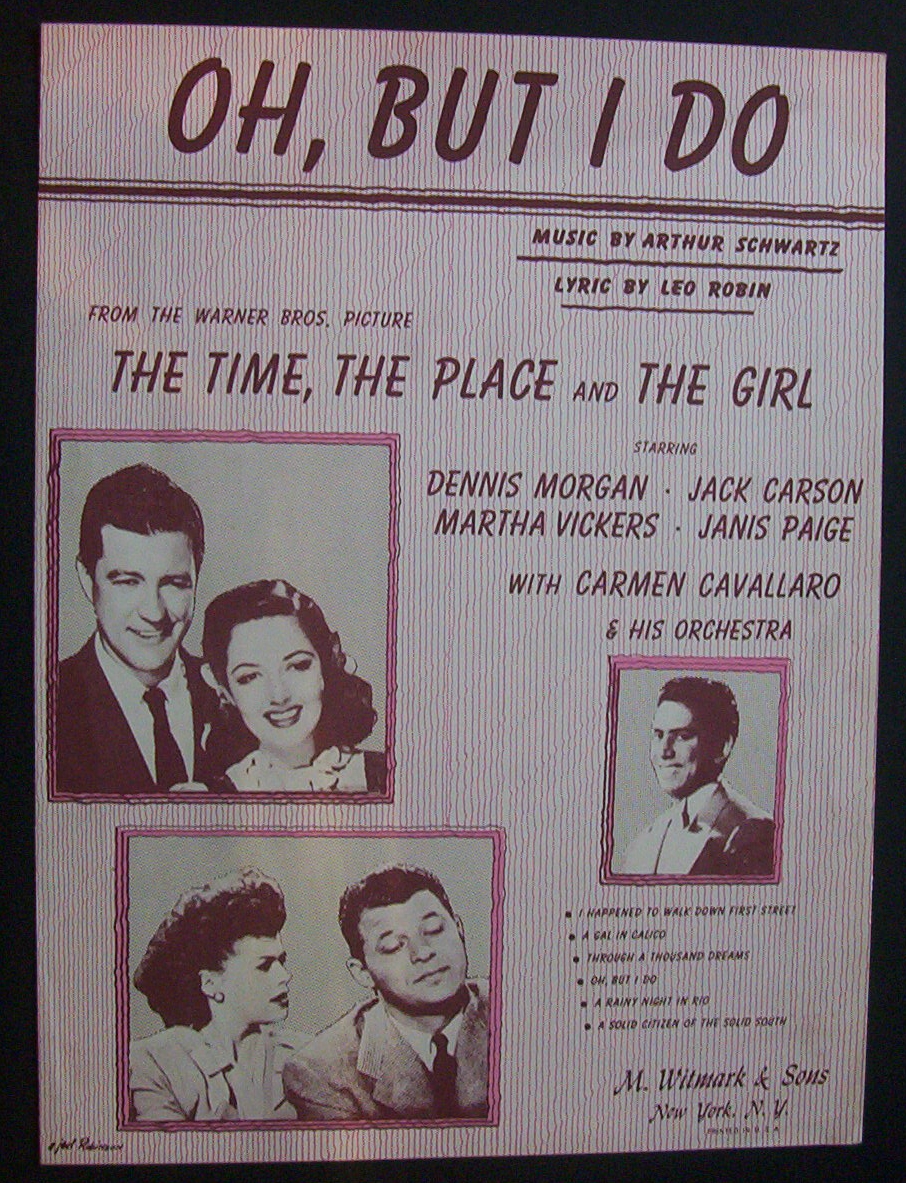 Sheet Music For 1946 Oh, But I Do By Leo Robin