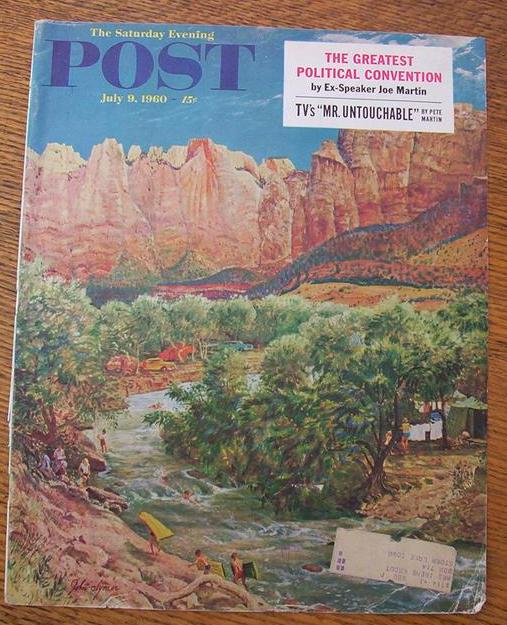 Saturday Evening Post Cover By Clymer - July 9, 1960