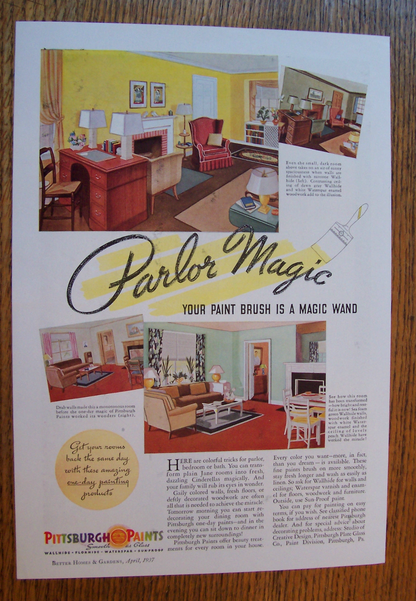 1937  Pittsburgh  Paints