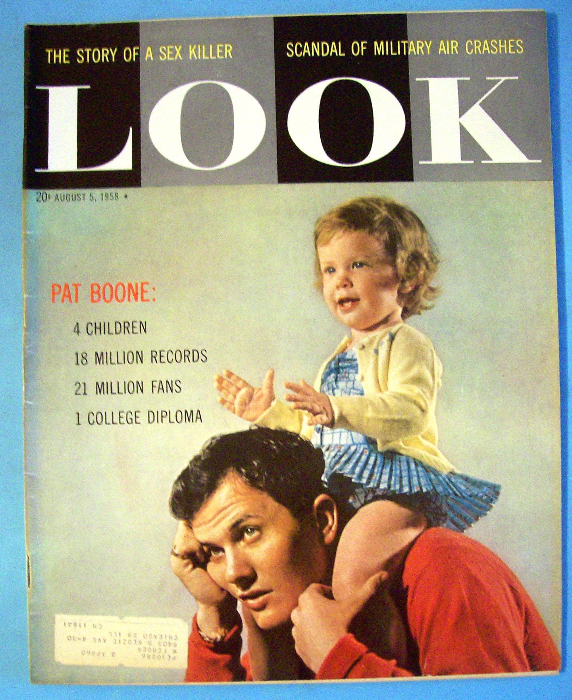 Look Magazine - August 5, 1958 - Pat & Debbie Boone