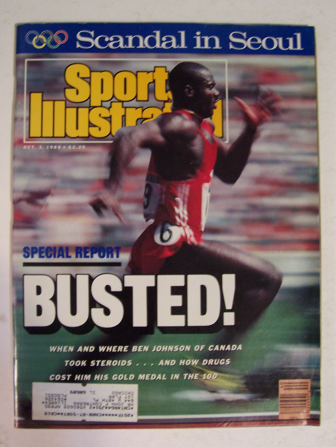Sports Illustrated Magazine -Oct 3, 1988- Ben Johnson