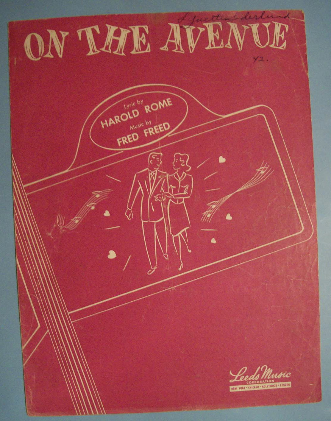 1945 On The Avenue By Harold Rome & Fred Freed