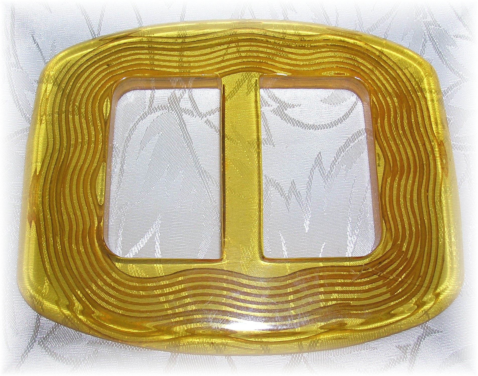 Bakelite Buckle  Apple Juice Color