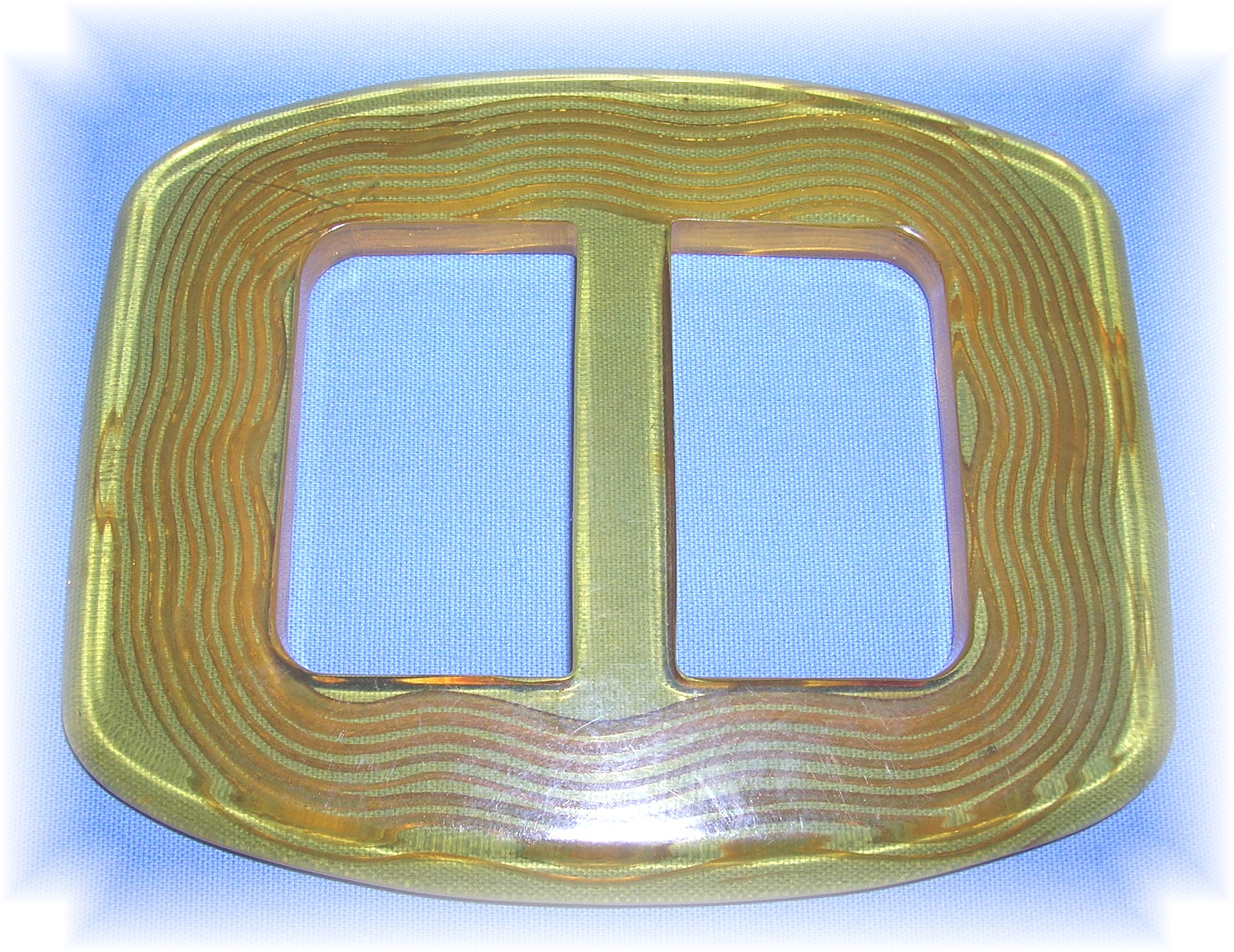 Bakelite Buckle  Apple Juice Color