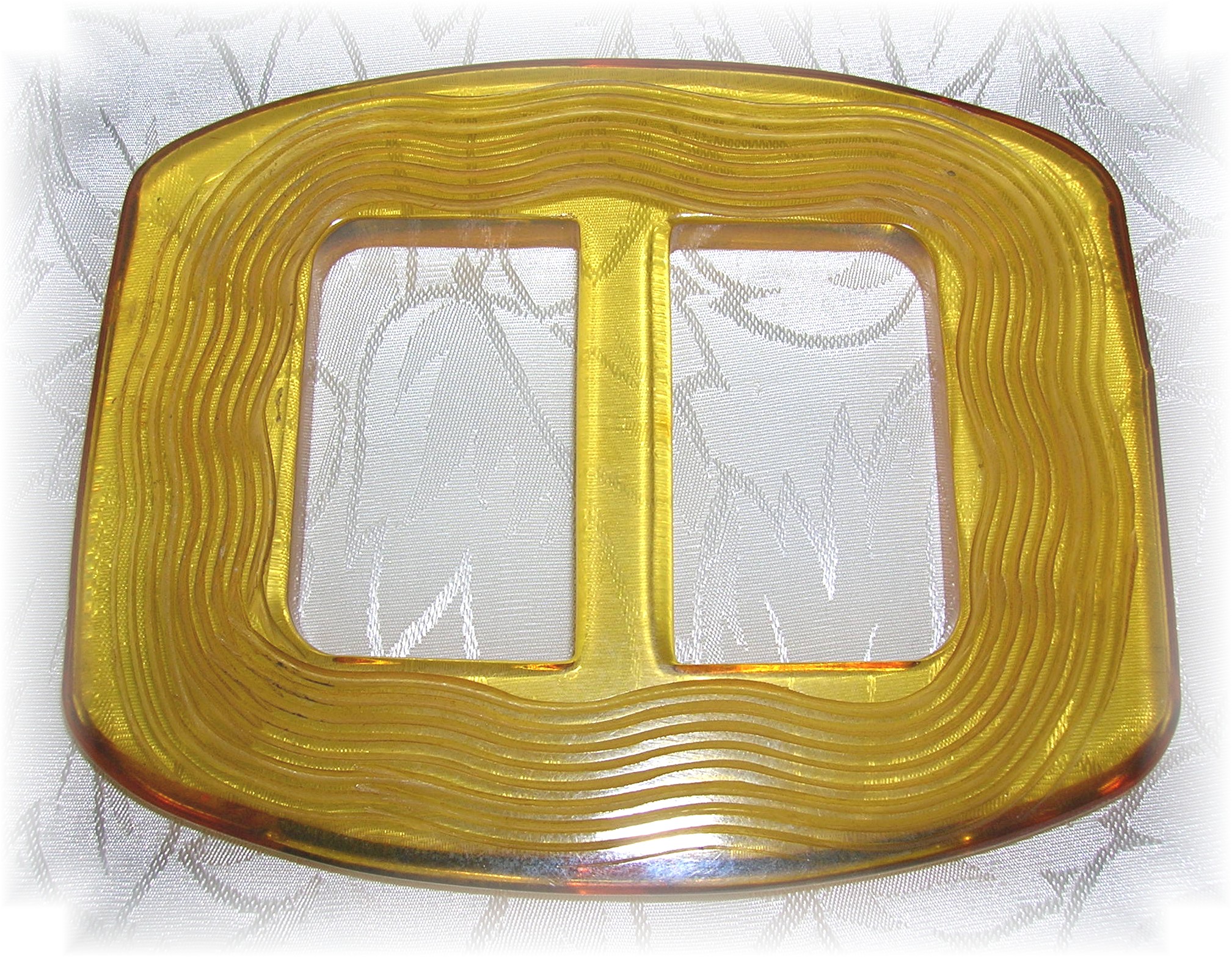 Bakelite Buckle  Apple Juice Color