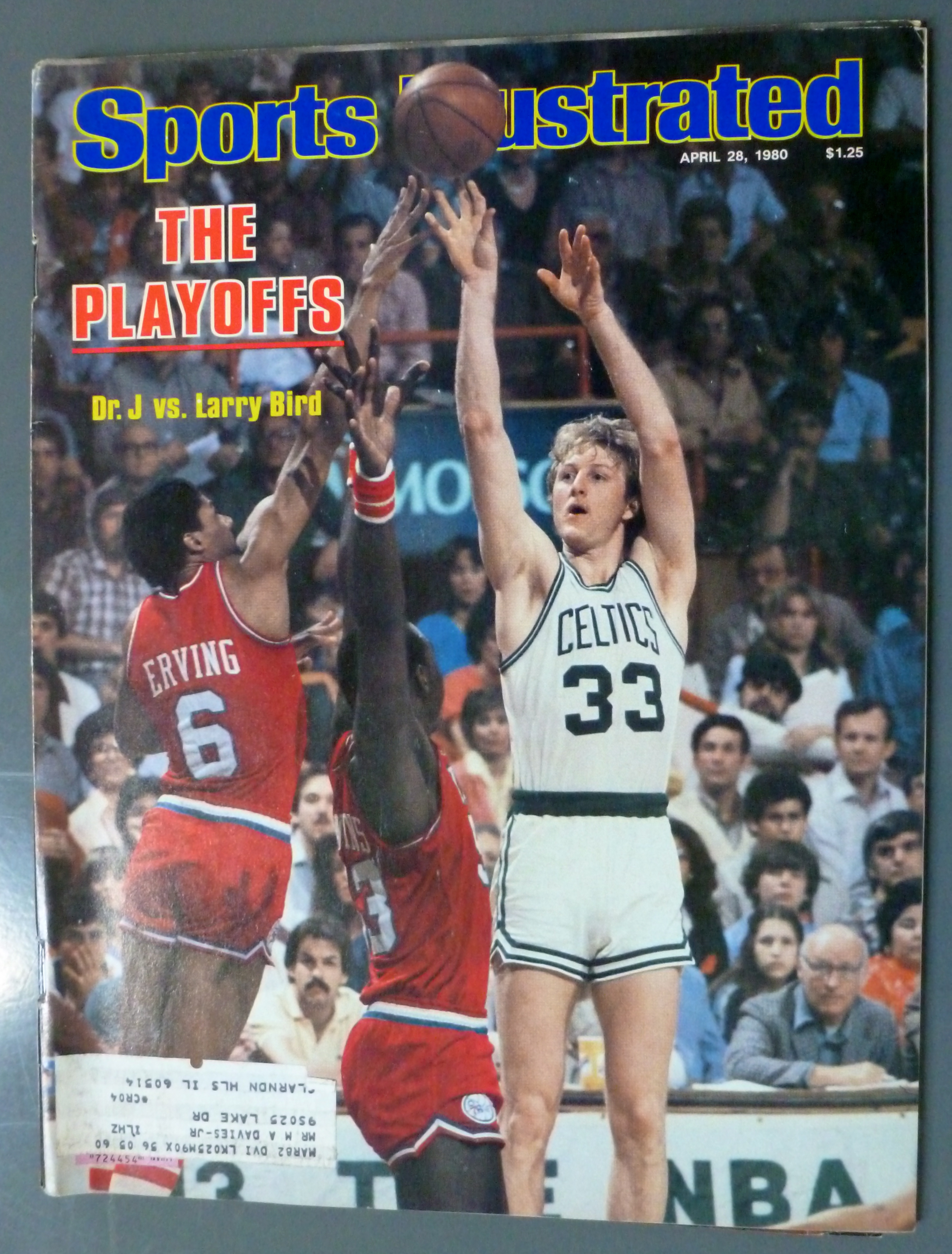 Sports Illustrated Magazine-April 28, 1980-Dr. J & Bird