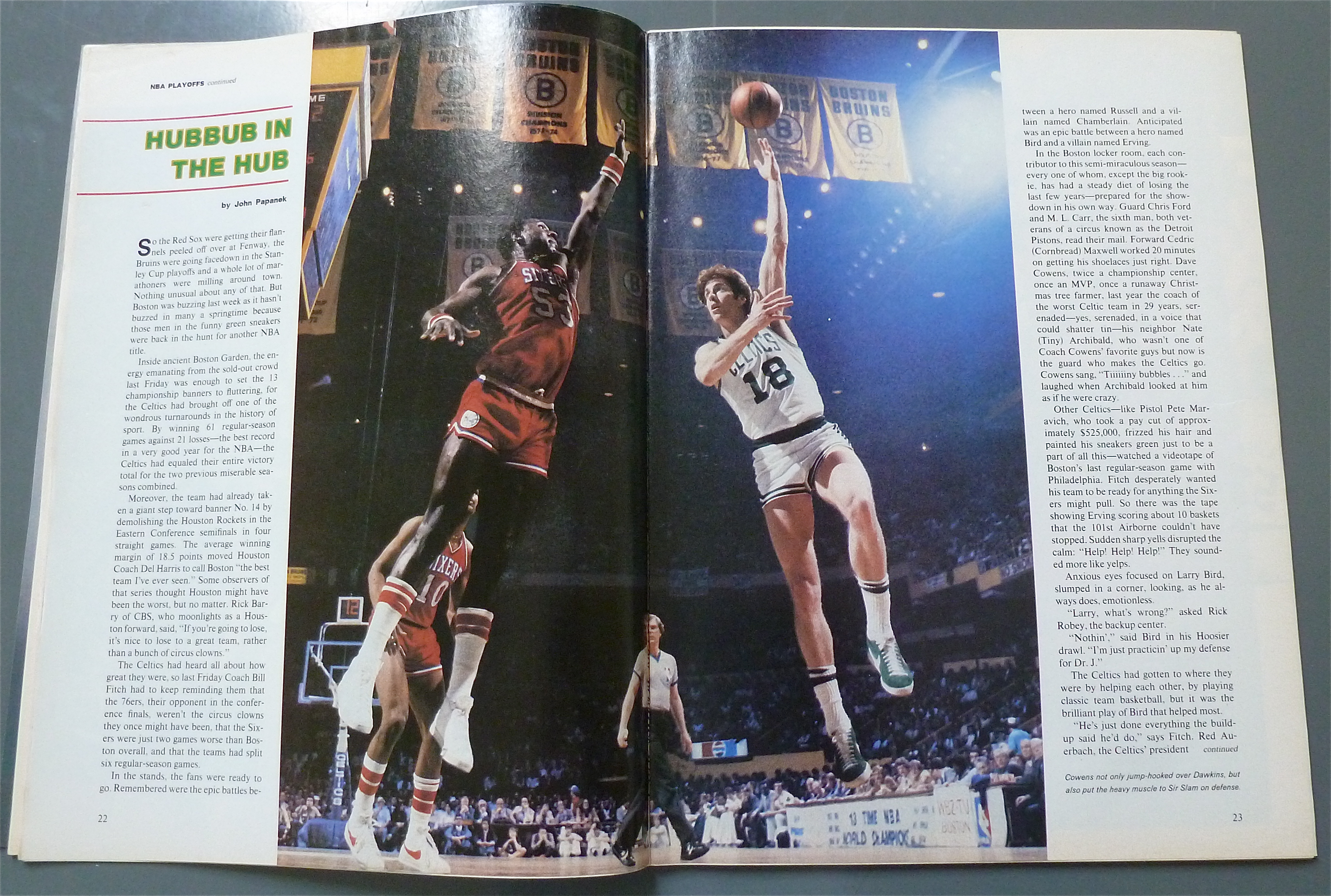 Sports Illustrated Magazine-April 28, 1980-Dr. J & Bird