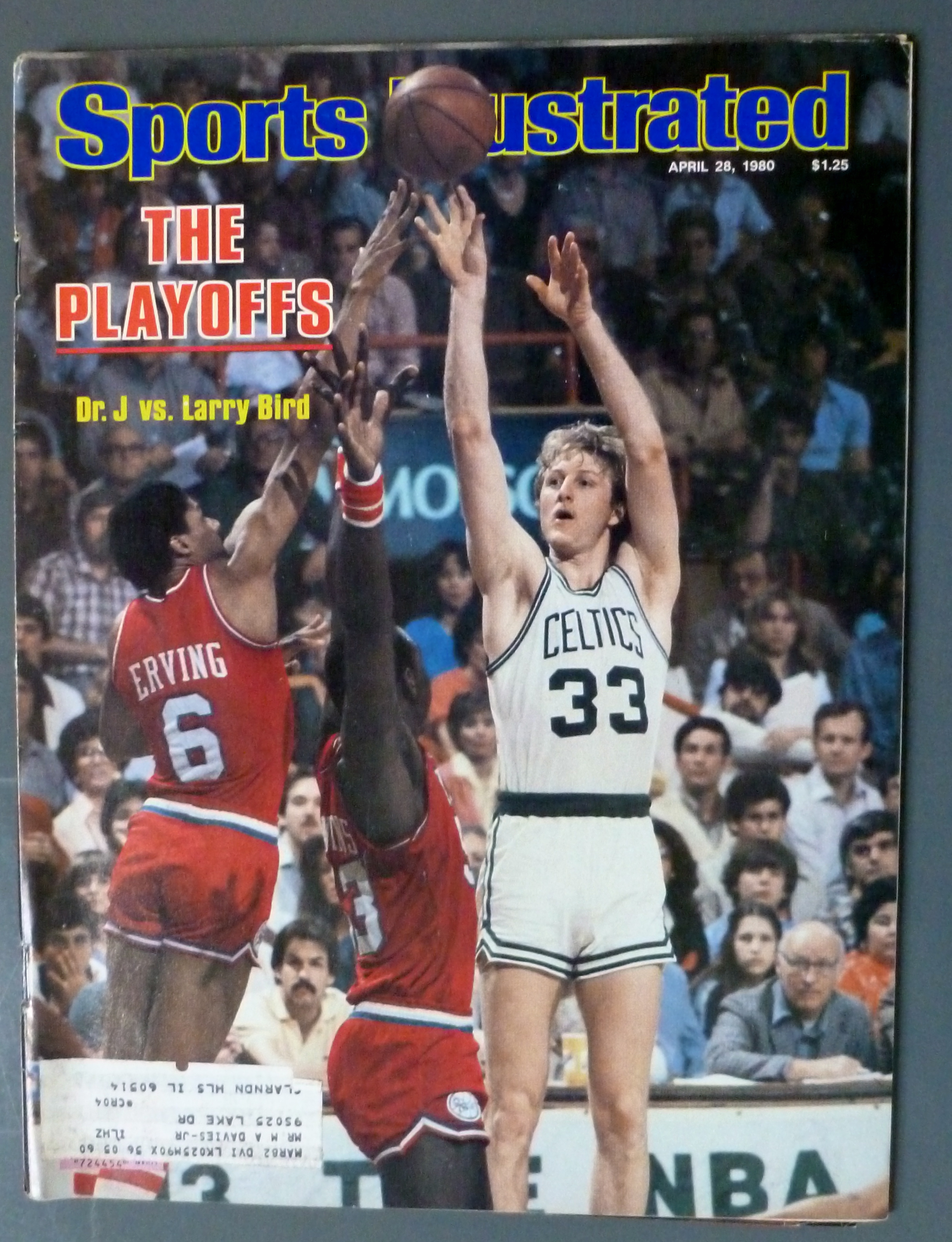Sports Illustrated Magazine-April 28, 1980-Dr. J & Bird