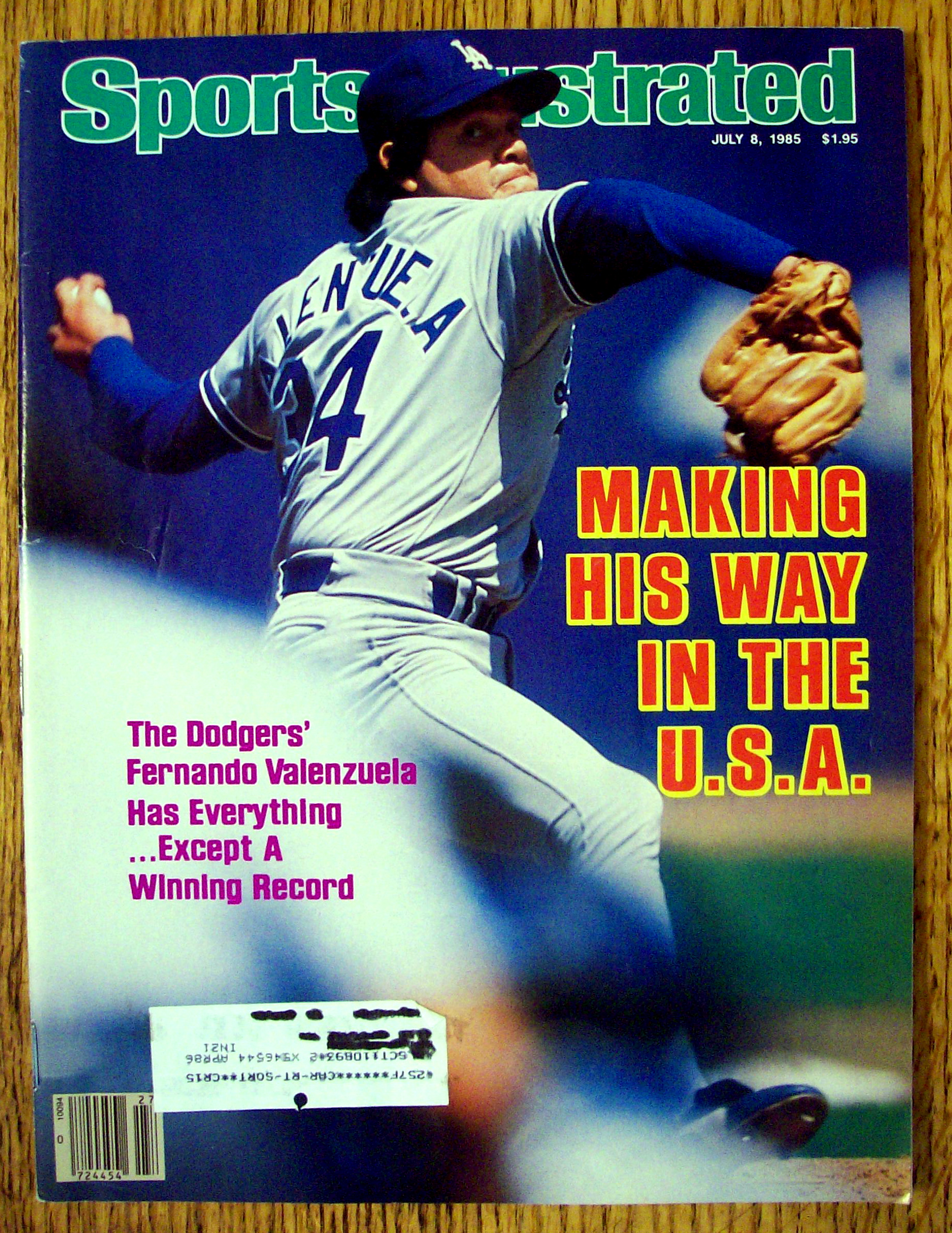 Sports Illustrated Magazine-July 8, 1985-F. Valenzuela
