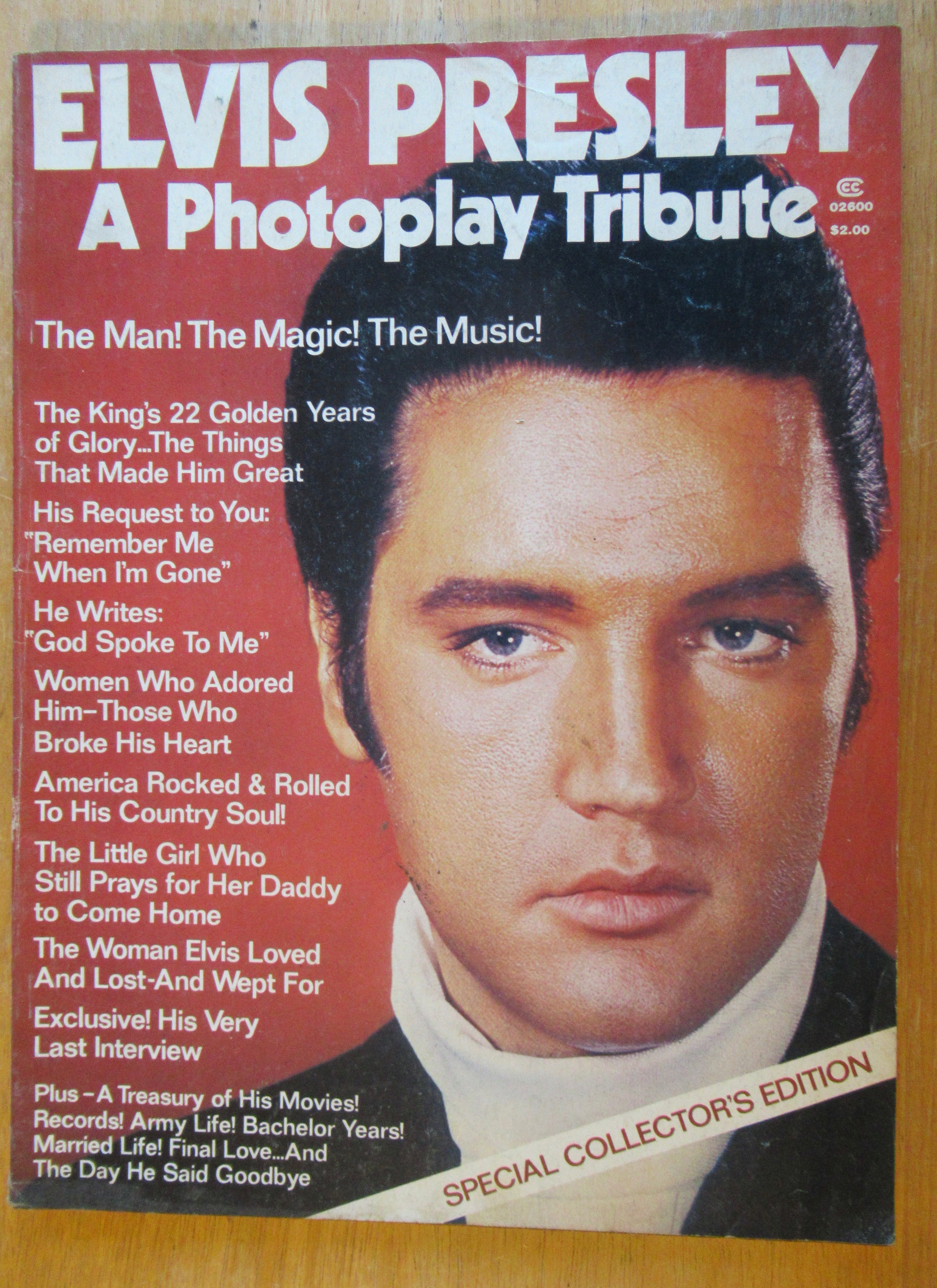 Photoplay Magazine-1977-Tribute to Elvis Presley