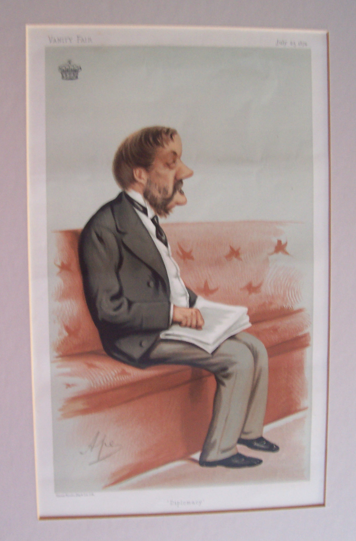 1874 Vanity Fair James Howard Harris Earl of Malmesbury
