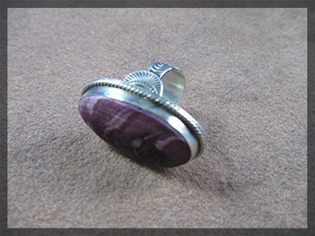 Ring Sterling Silver Purple Spiny Oyster  JOE TENORIO