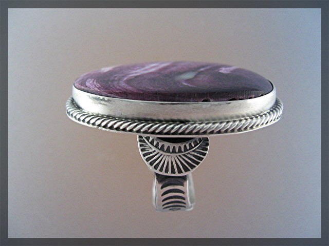 Ring Sterling Silver Purple Spiny Oyster  JOE TENORIO