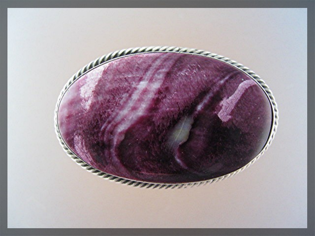 Ring Sterling Silver Purple Spiny Oyster  JOE TENORIO