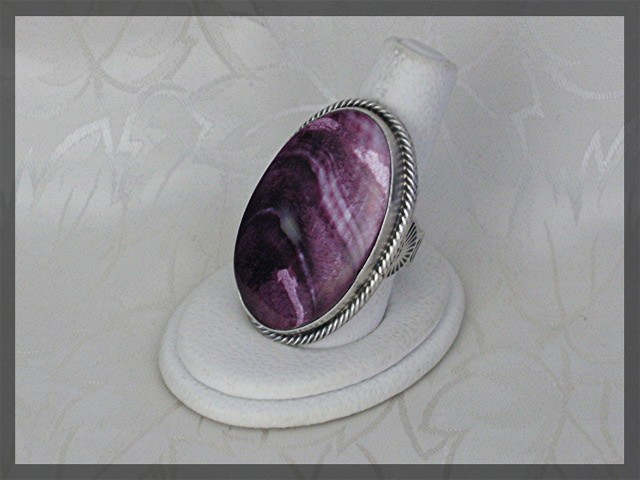 Ring Sterling Silver Purple Spiny Oyster  JOE TENORIO