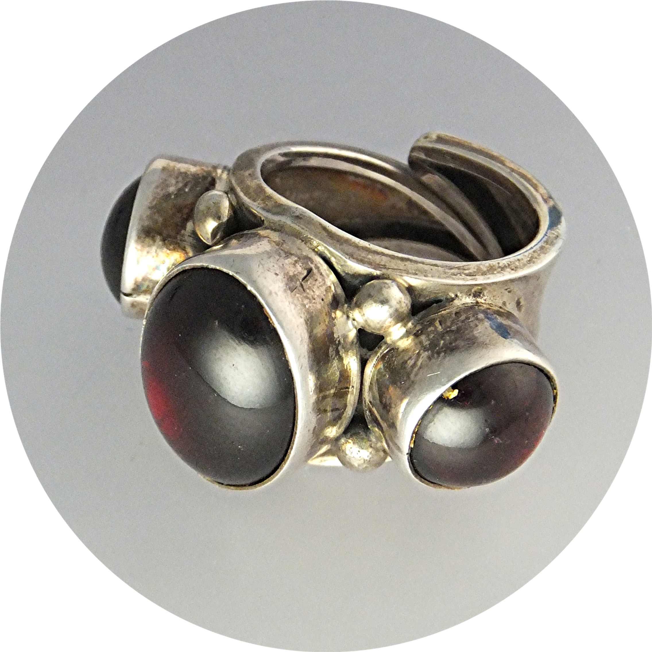 David Troutman Sterling Silver Garnet Silver Creations