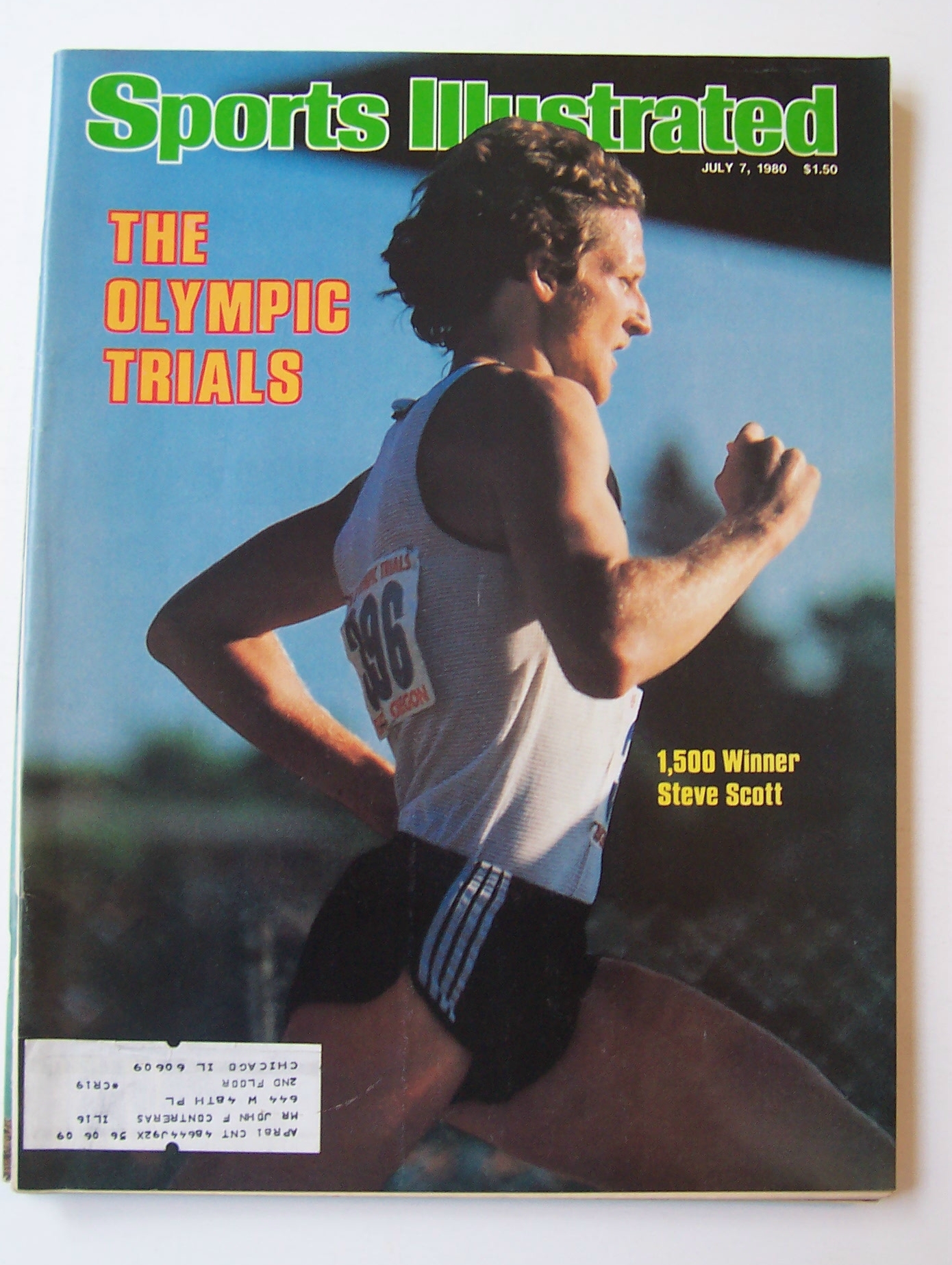 Sports Illustrated Magazine -July 7, 1980- Steve Scott