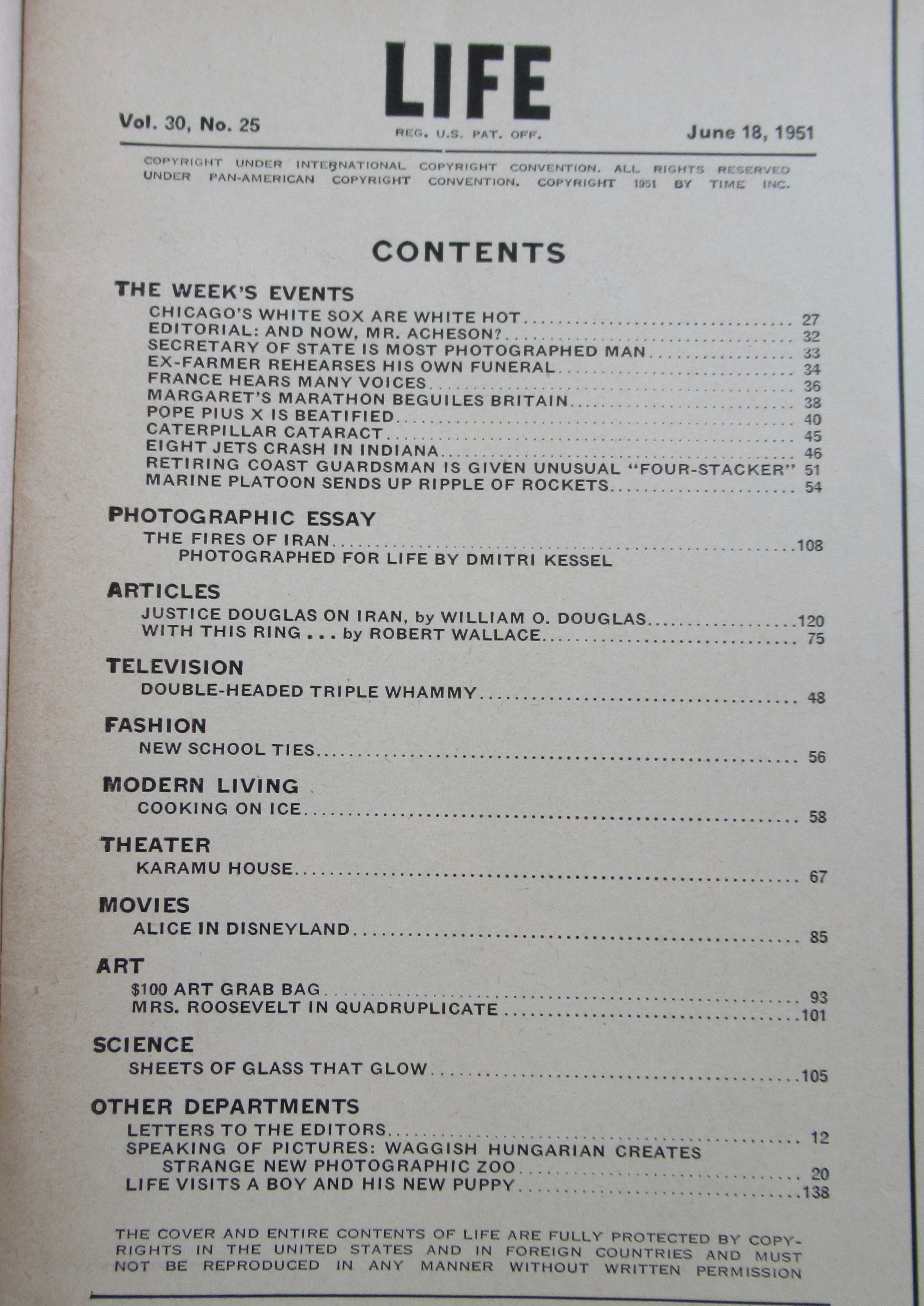 Life Magazine-June 18, 1951-Iran's Royal Crown
