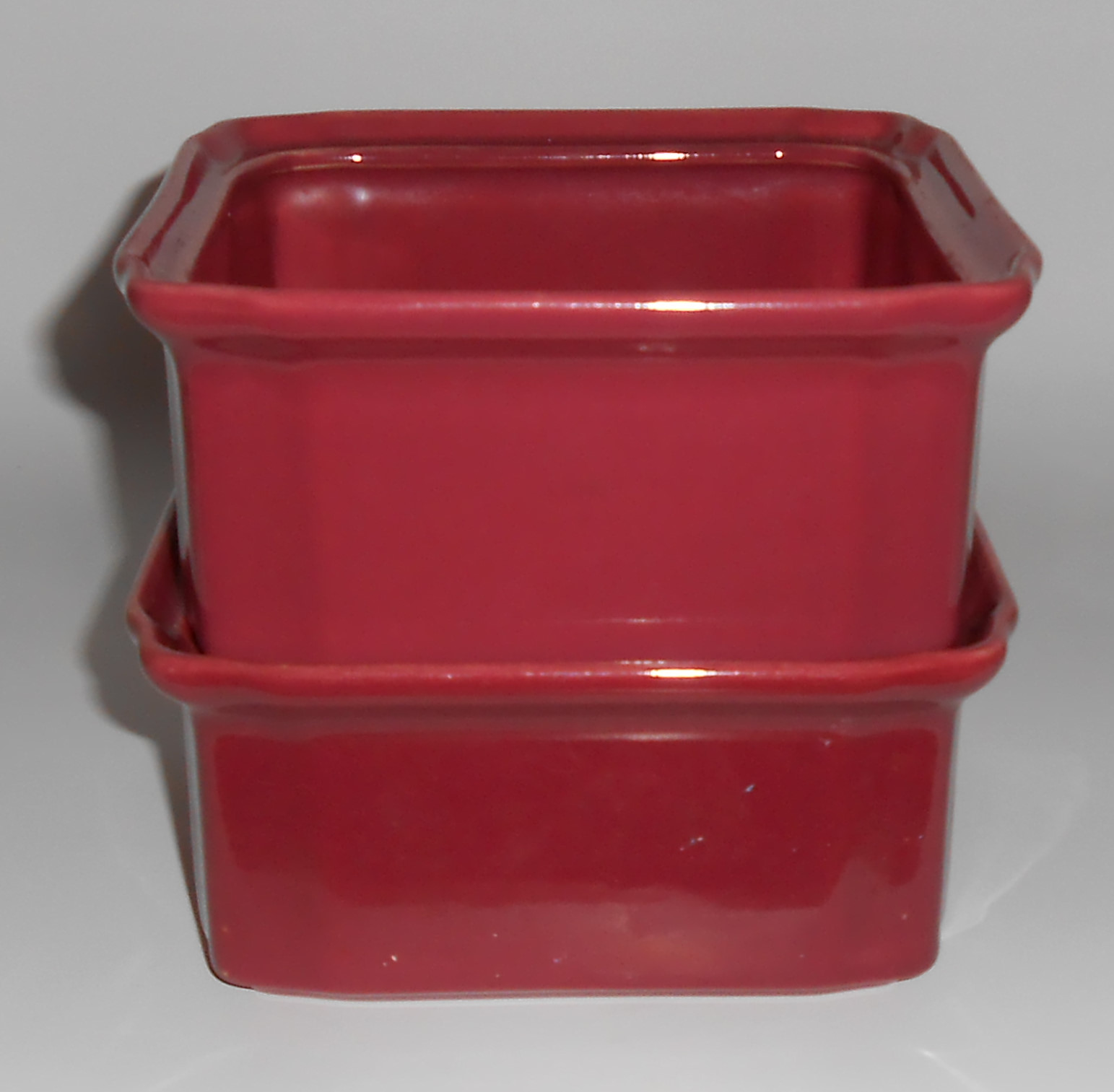 Coors Pottery Rosebud Red Refrigerator Pair Base Units