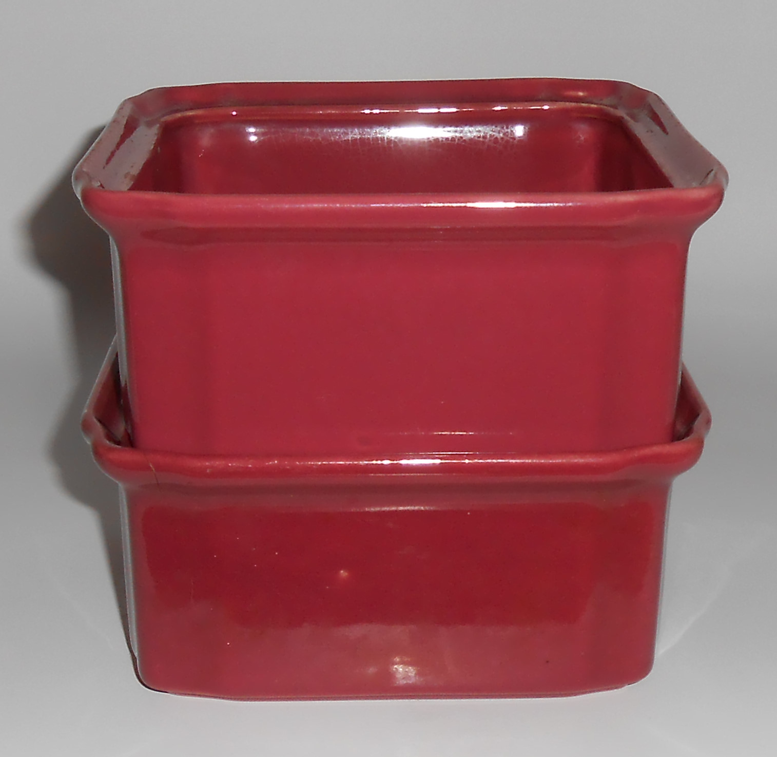 Coors Pottery Rosebud Red Refrigerator Pair Base Units