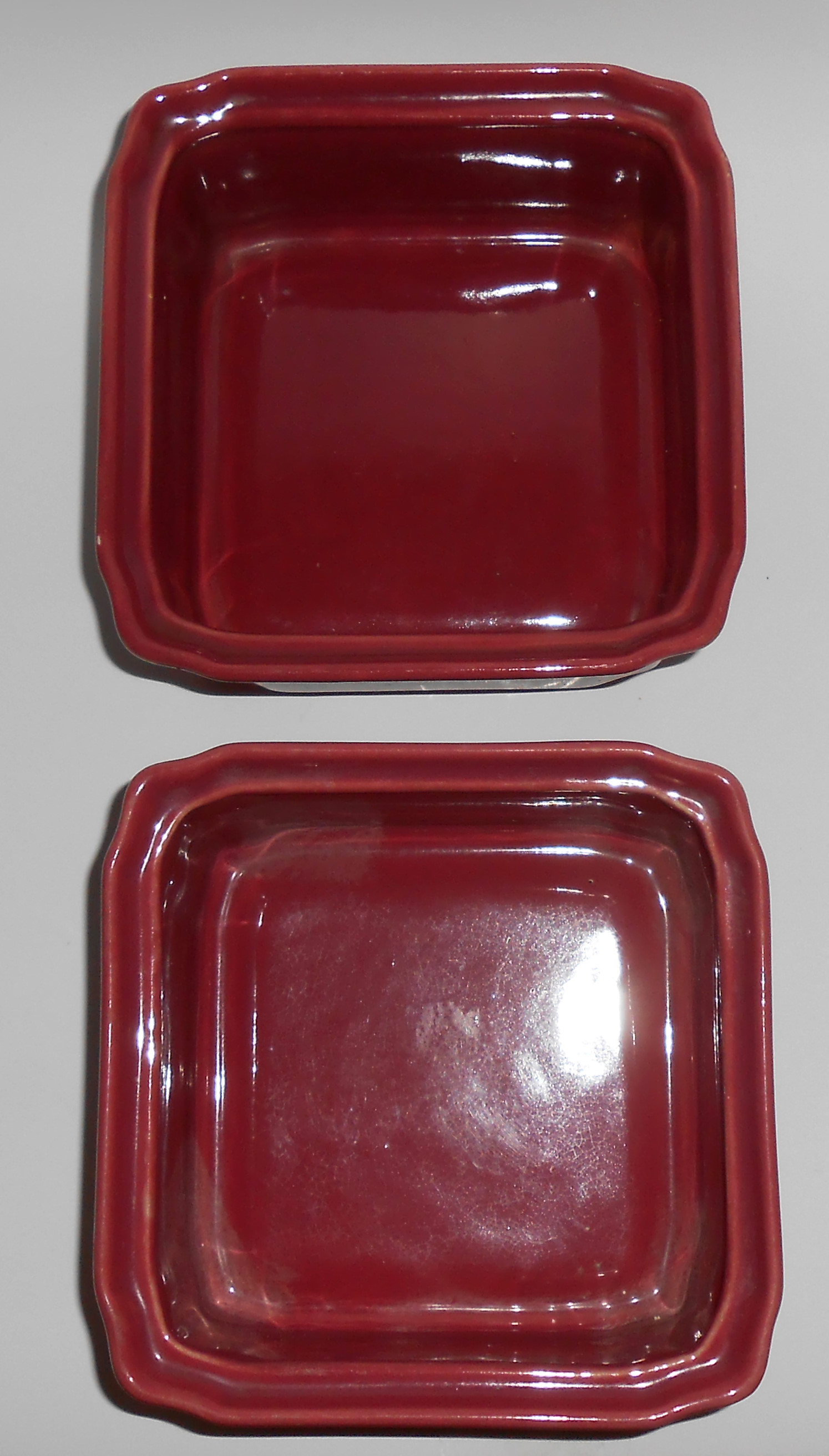 Coors Pottery Rosebud Red Refrigerator Pair Base Units