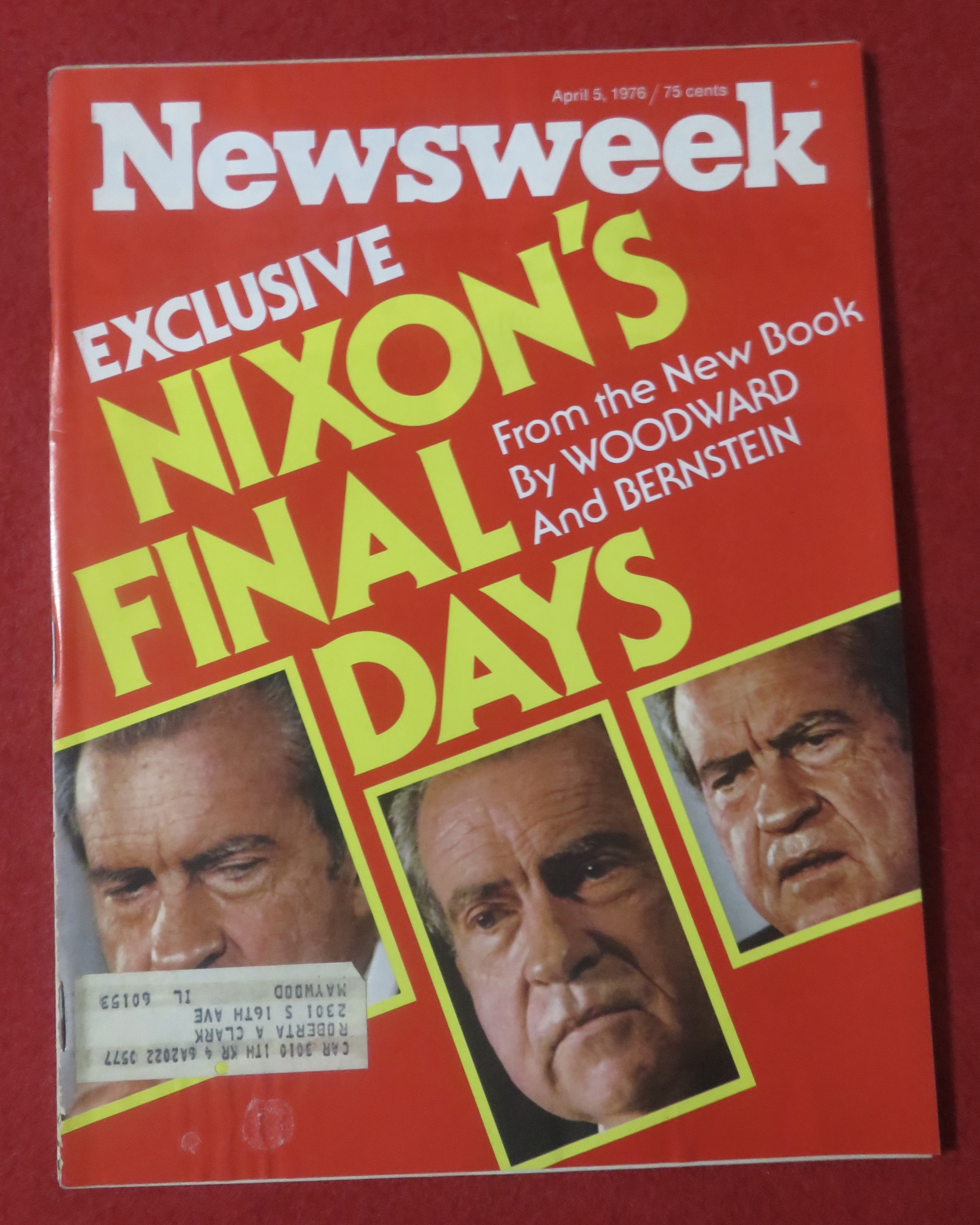 Newsweek Magazine April 5, 1976 Nixon's Final Days