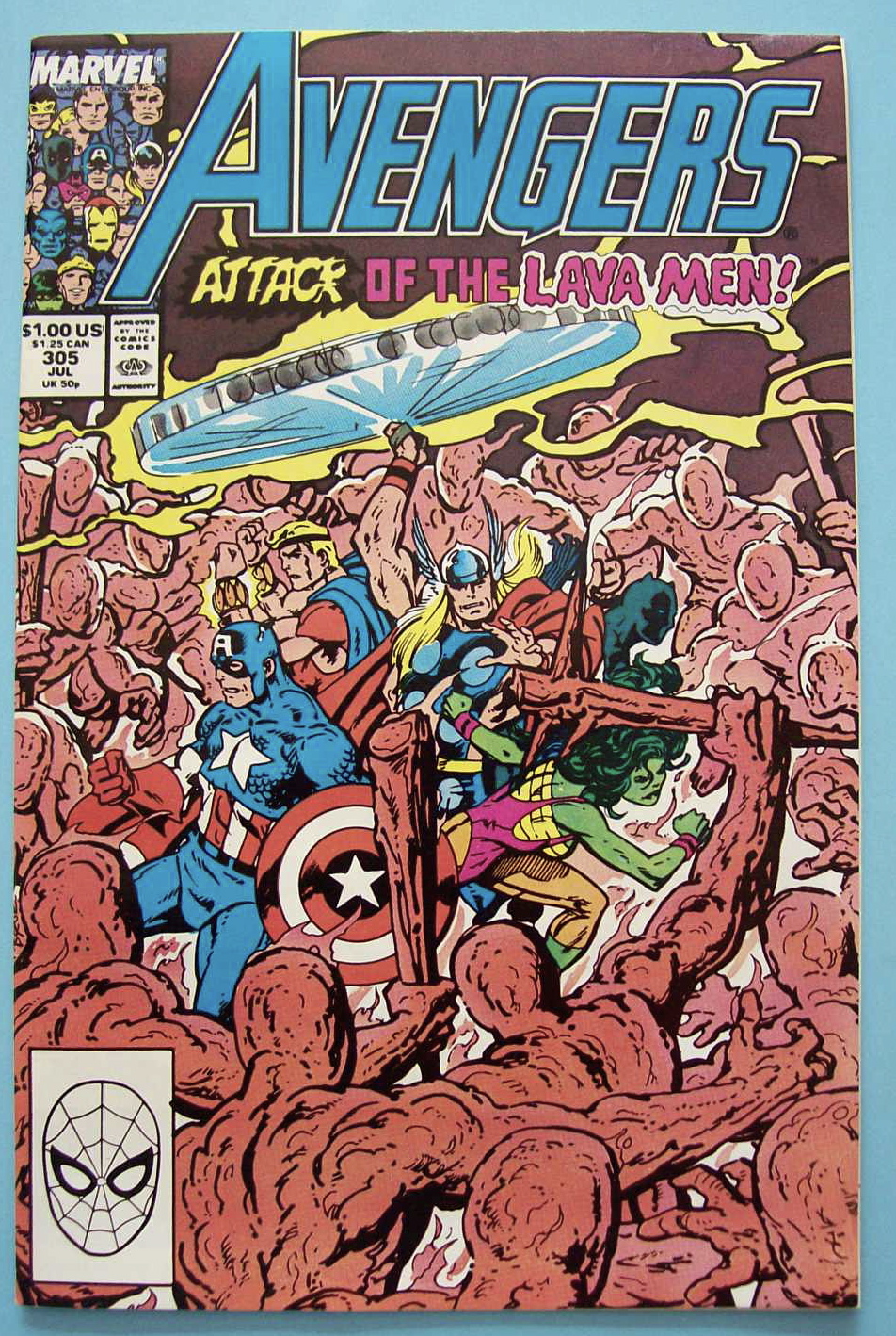 The Avengers Comics -July 1989- Attack Of The Lava Men