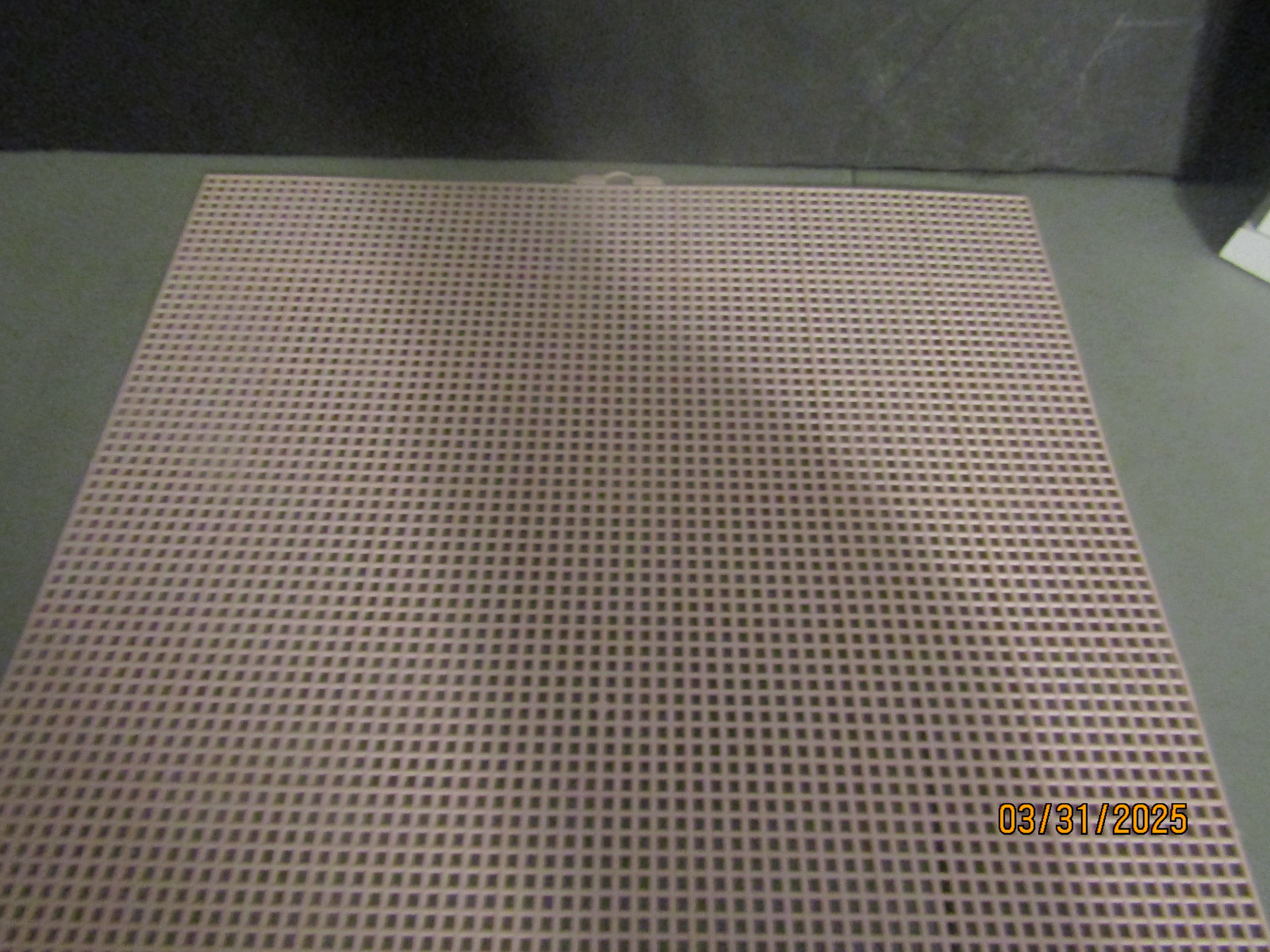 Vintage Quick-Count Pink Plastic Canvas Sheet
