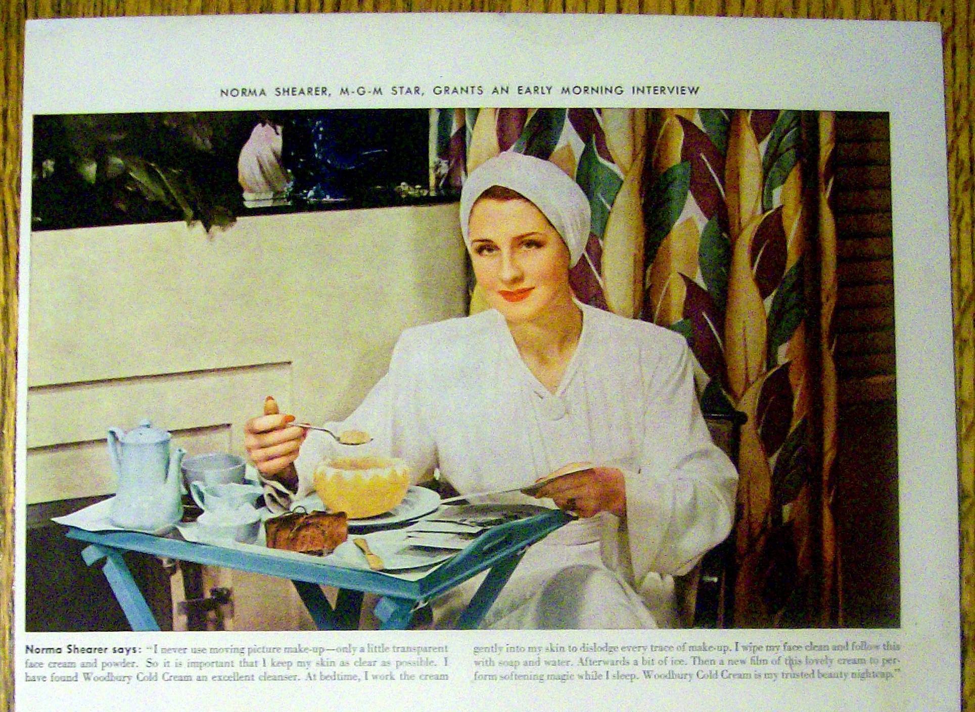 1941 Woodbury Cold Cream with Norma Shearer