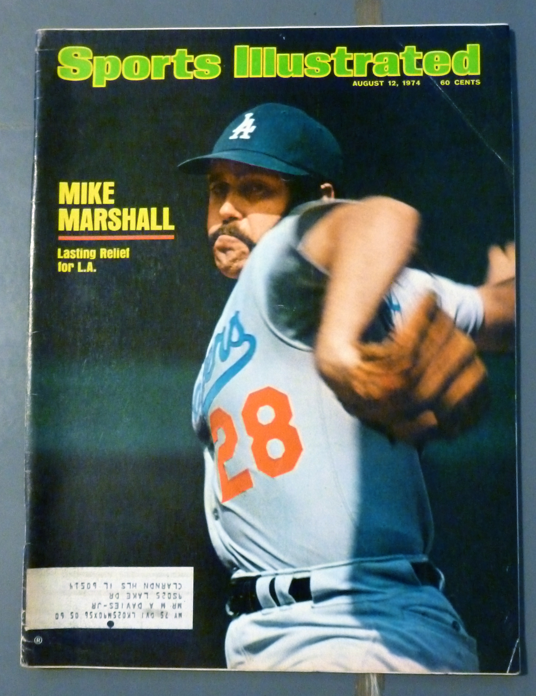 Sports Illustrated Magazine-Aug 12, 1974-Mike Marshall