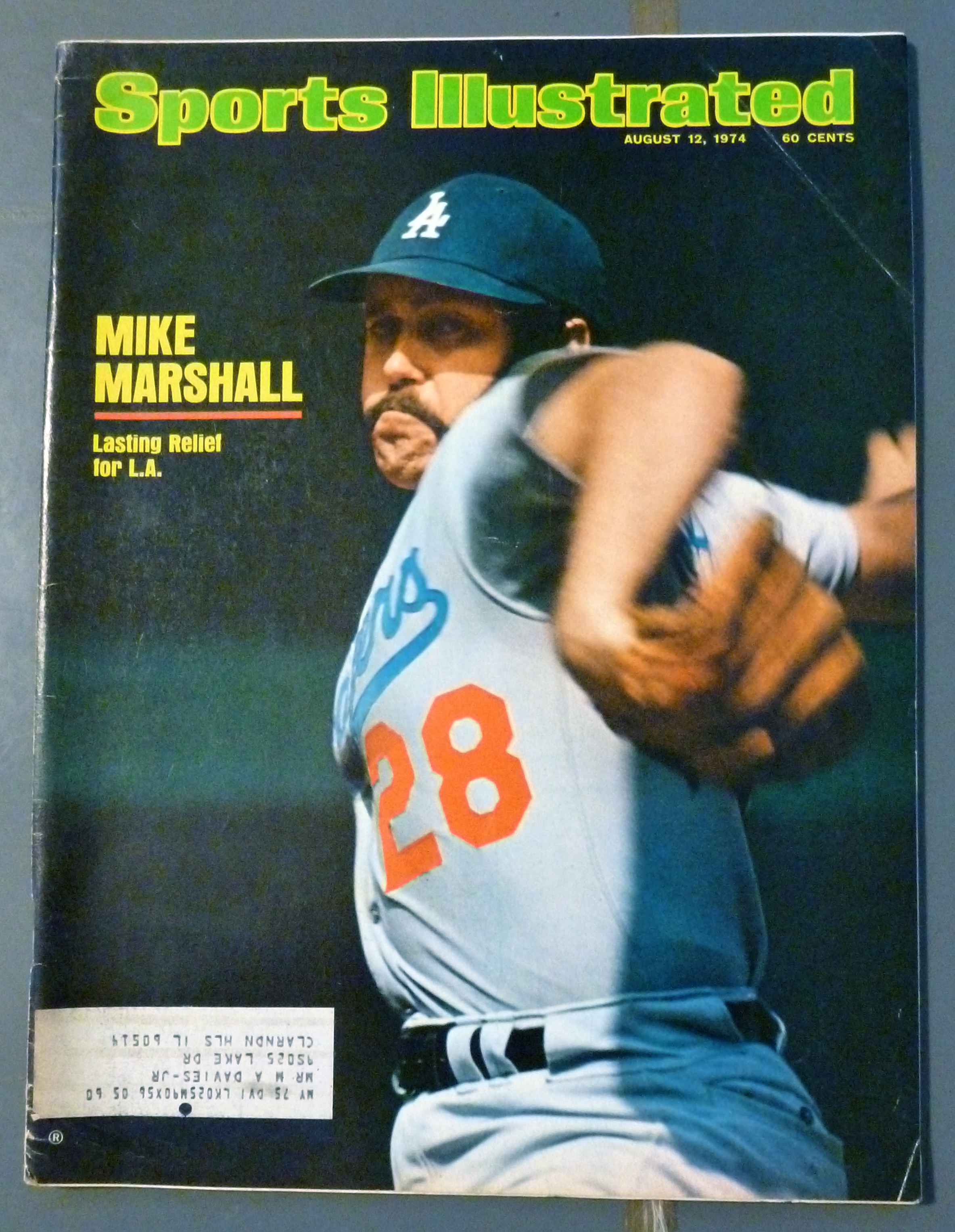 Sports Illustrated Magazine-Aug 12, 1974-Mike Marshall