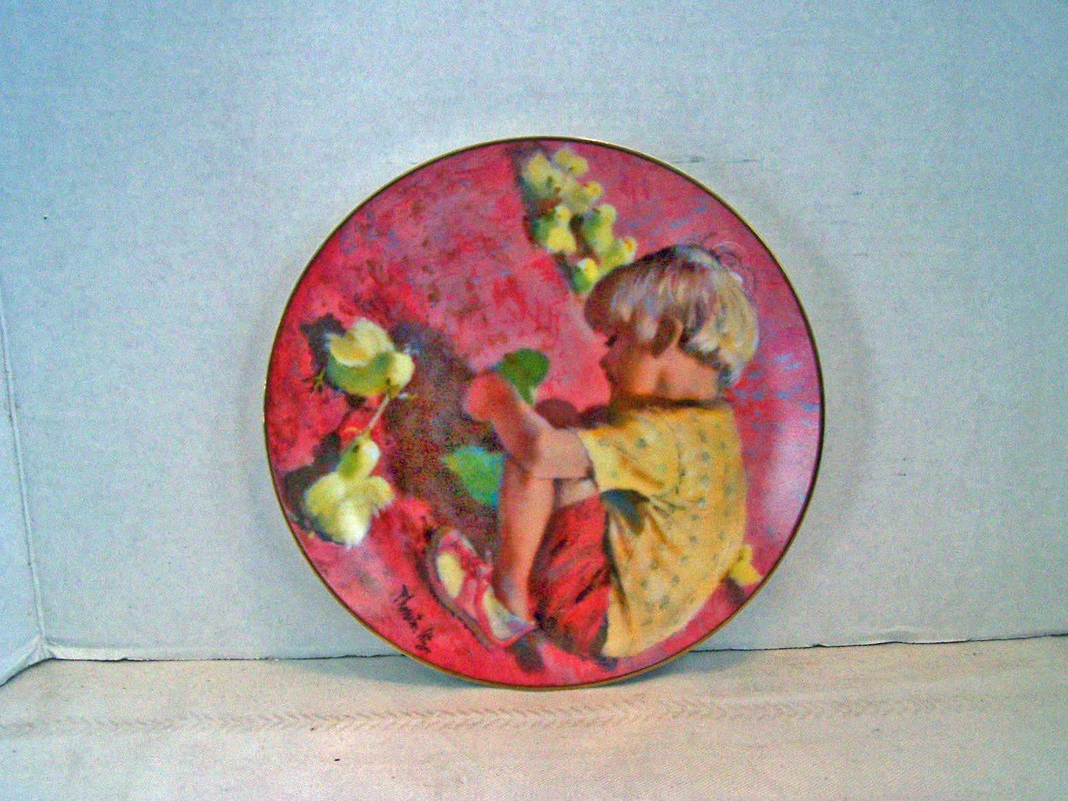 Feeding Time Decorator Plate w/ Cert. of Authenticity,