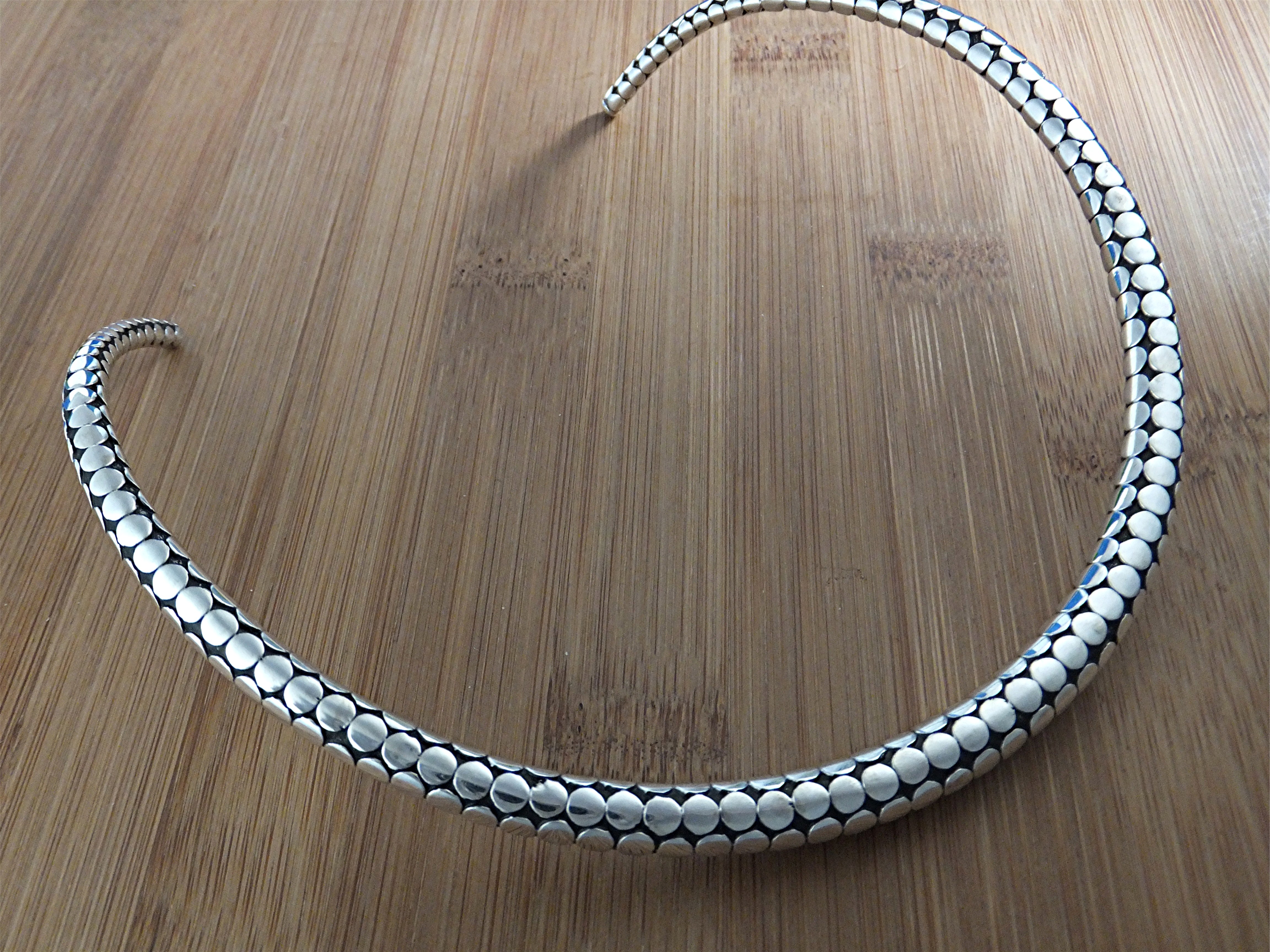 Necklace Sterling Silver John Hardy Dot Style Collar Ba