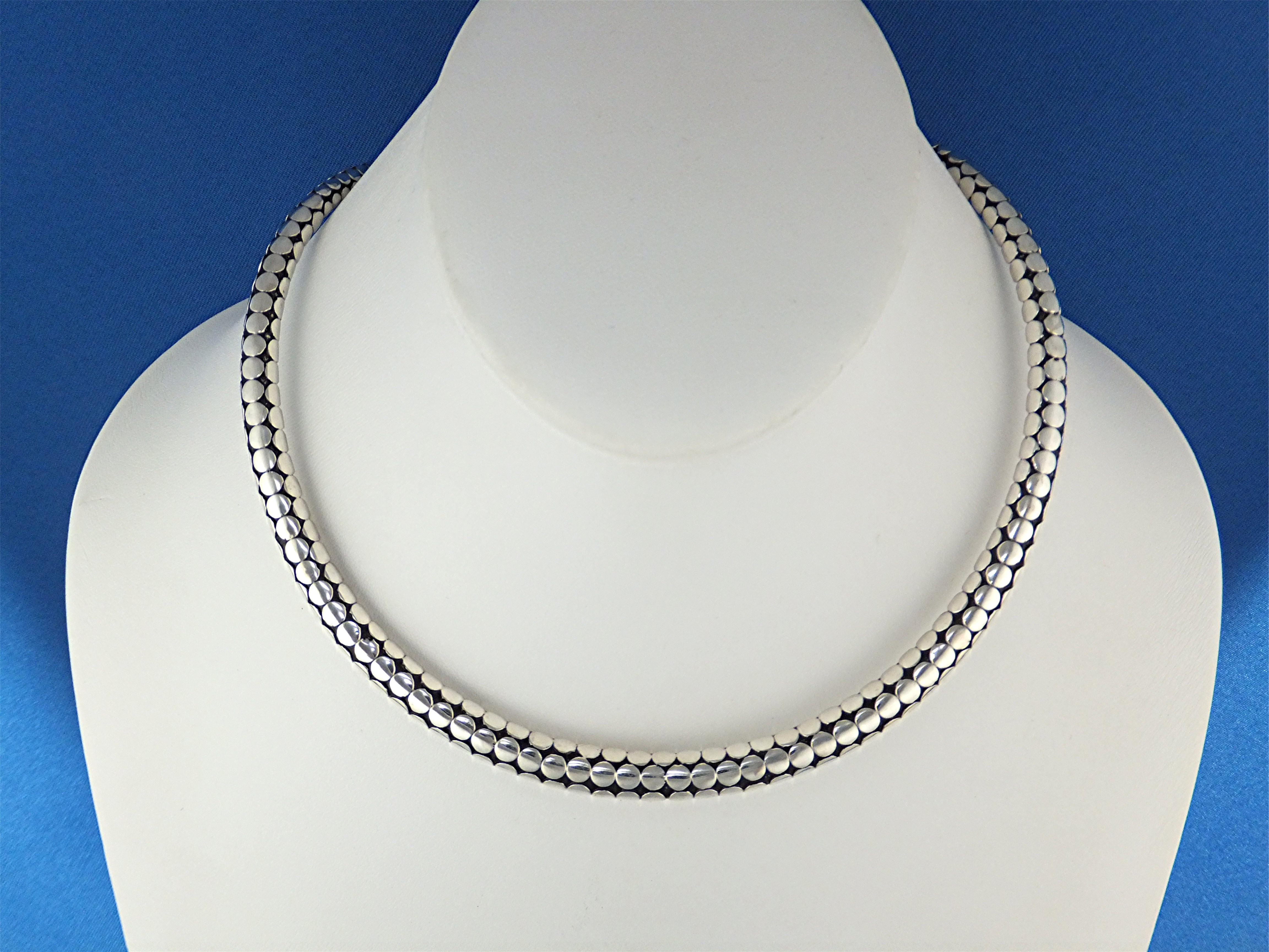 Necklace Sterling Silver John Hardy Dot Style Collar Ba