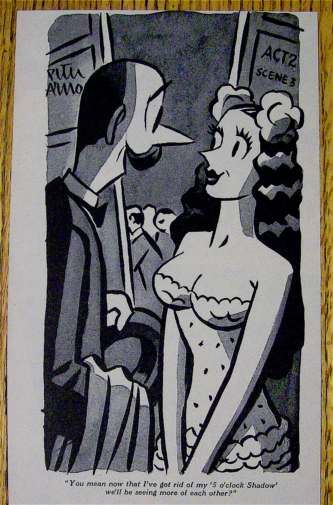 1944 Gem Razors and Blades with Man & Showgirl