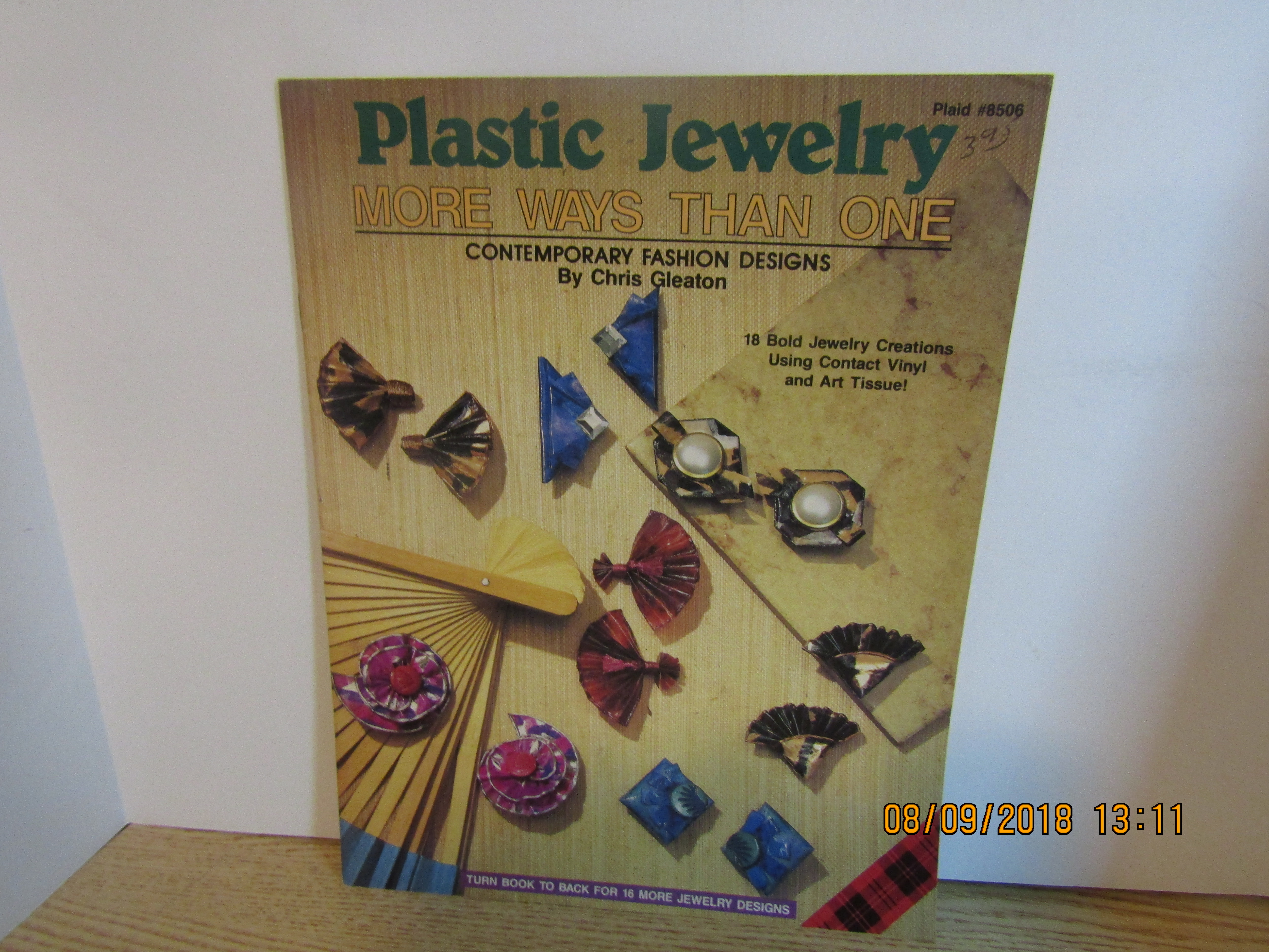Plaid Book Plastic Jewelry  More Ways Than One #8506