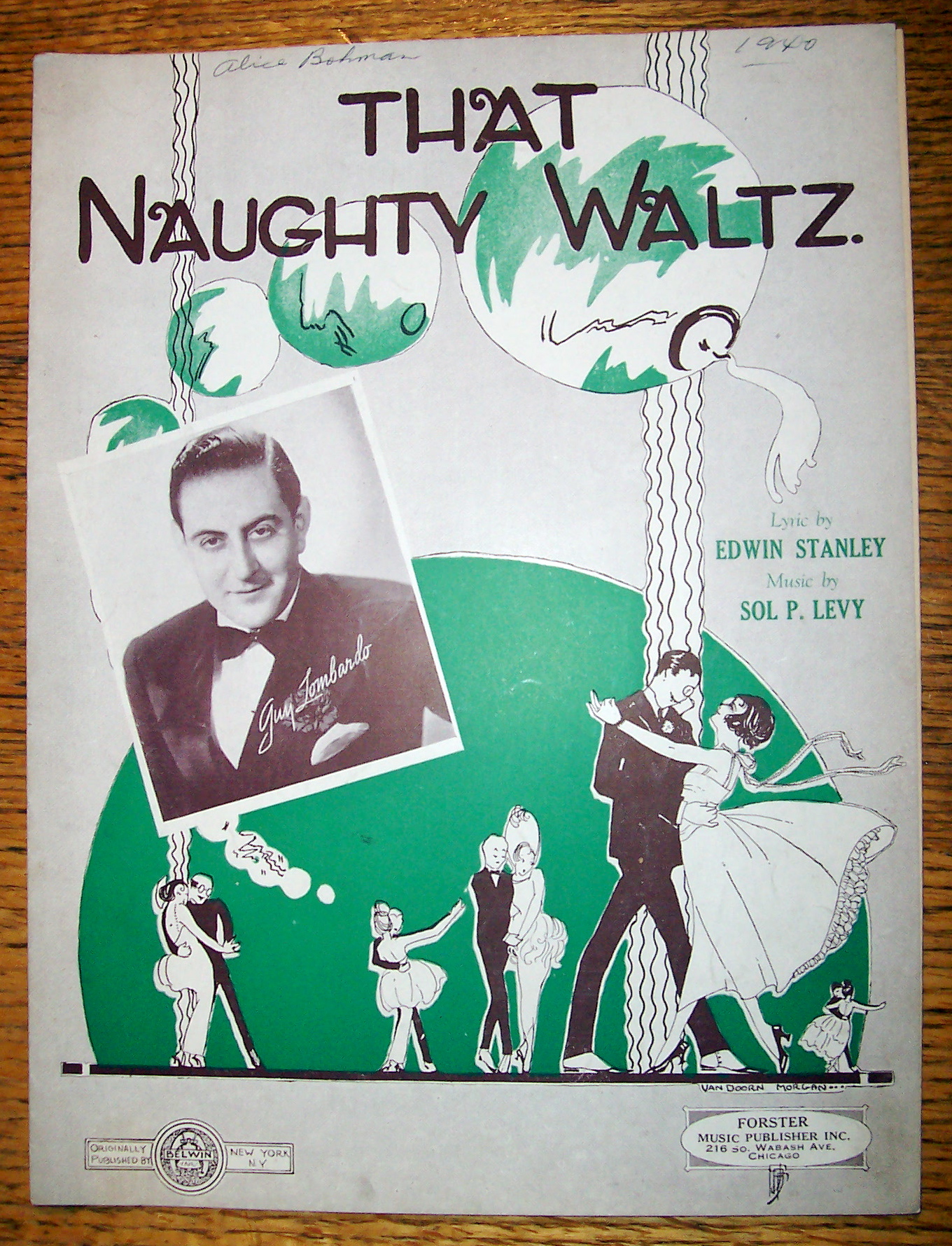Sheet Music For 1920 That Naughty Waltz