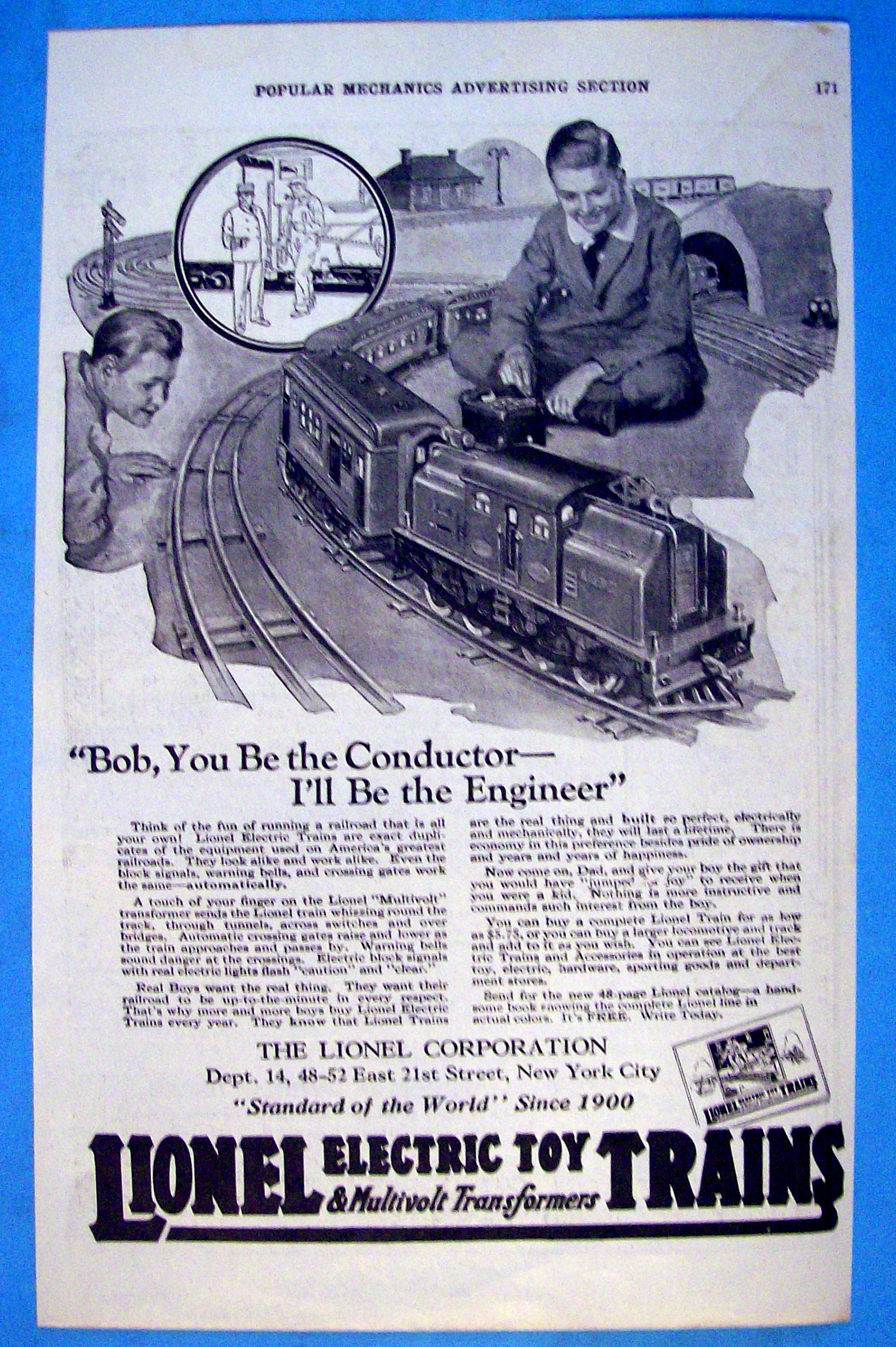 Vintage Ad: 1923 Lionel Electric Toy Trains