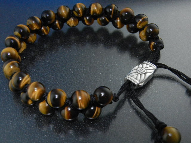 David Yurman Tigerseye Sterling Silver Spiritual Bracel