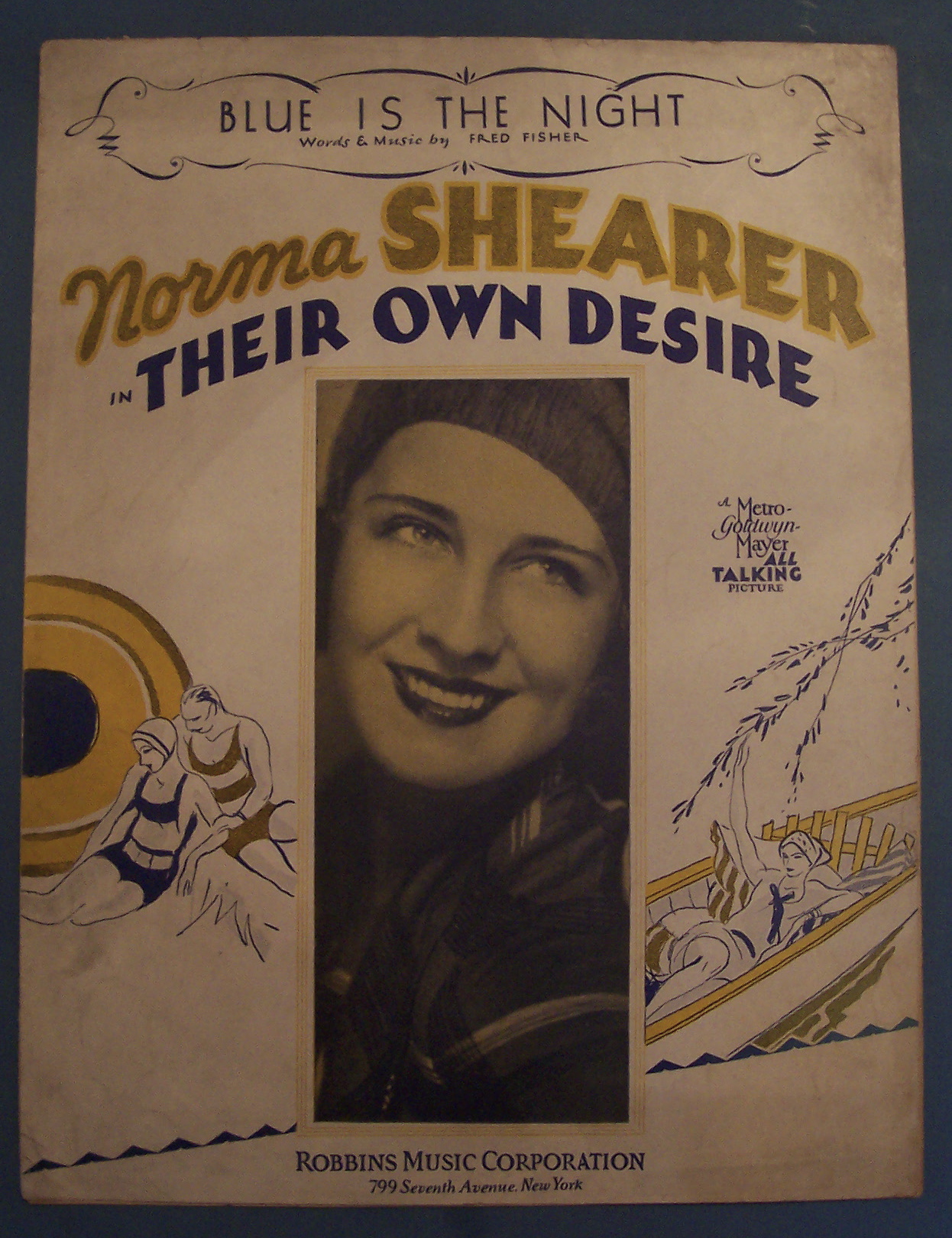 Sheet Music For 1930 Blue Is The Night