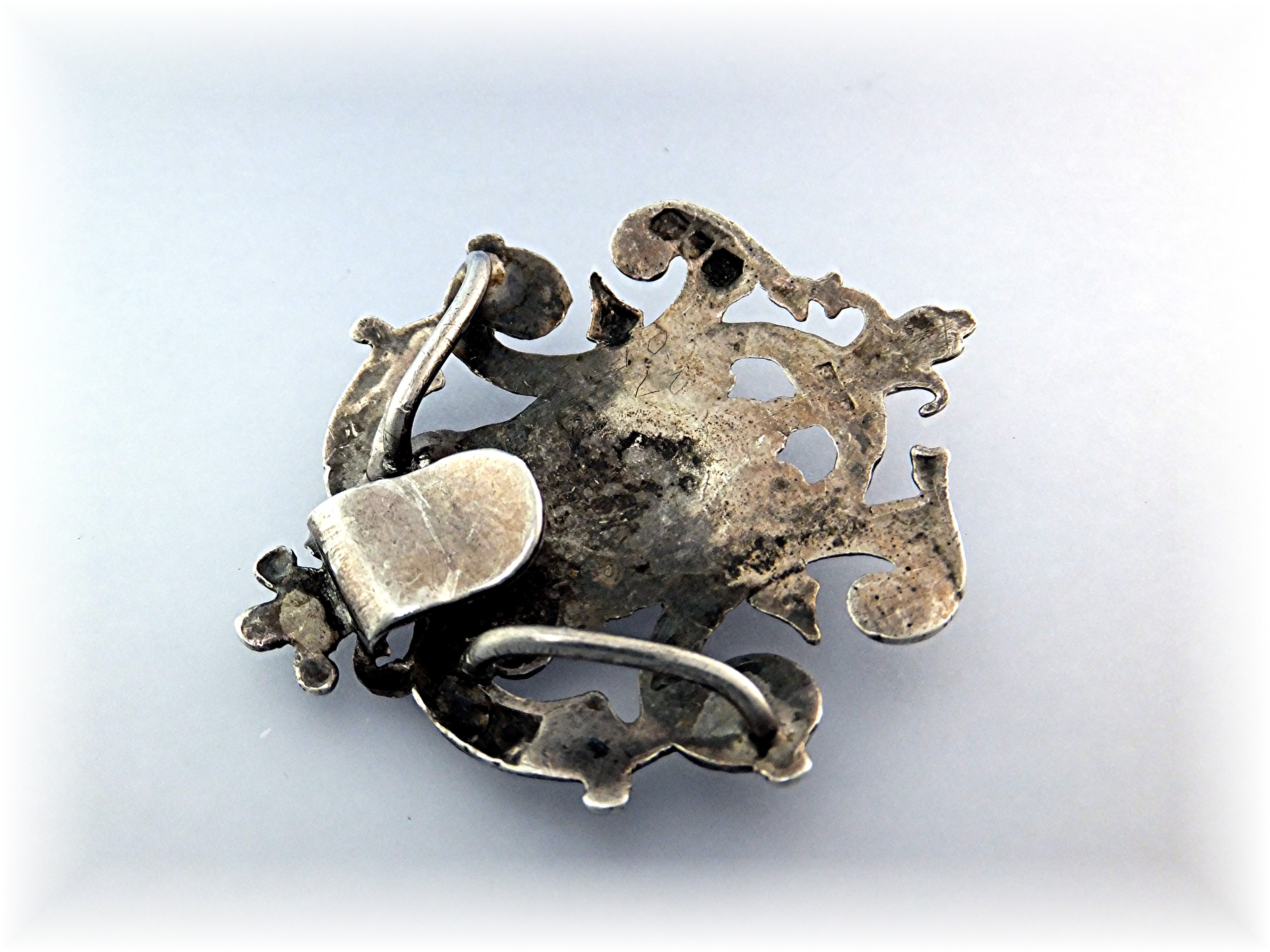 Pendant Sterling Silver Antique Scrolls Gargoyle