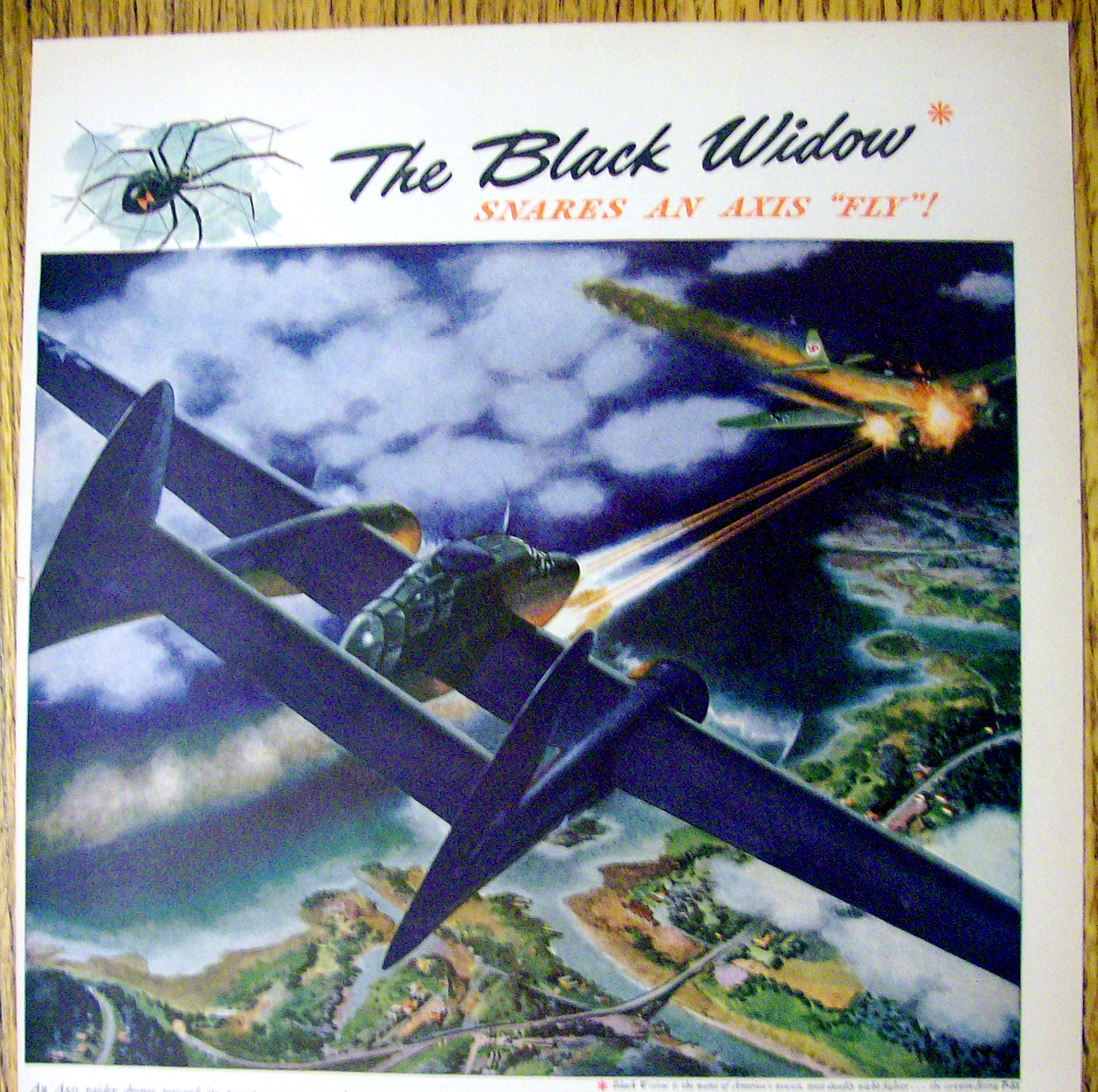 1944 Oldsmobile Black Widow with the Cannon Firing P-61