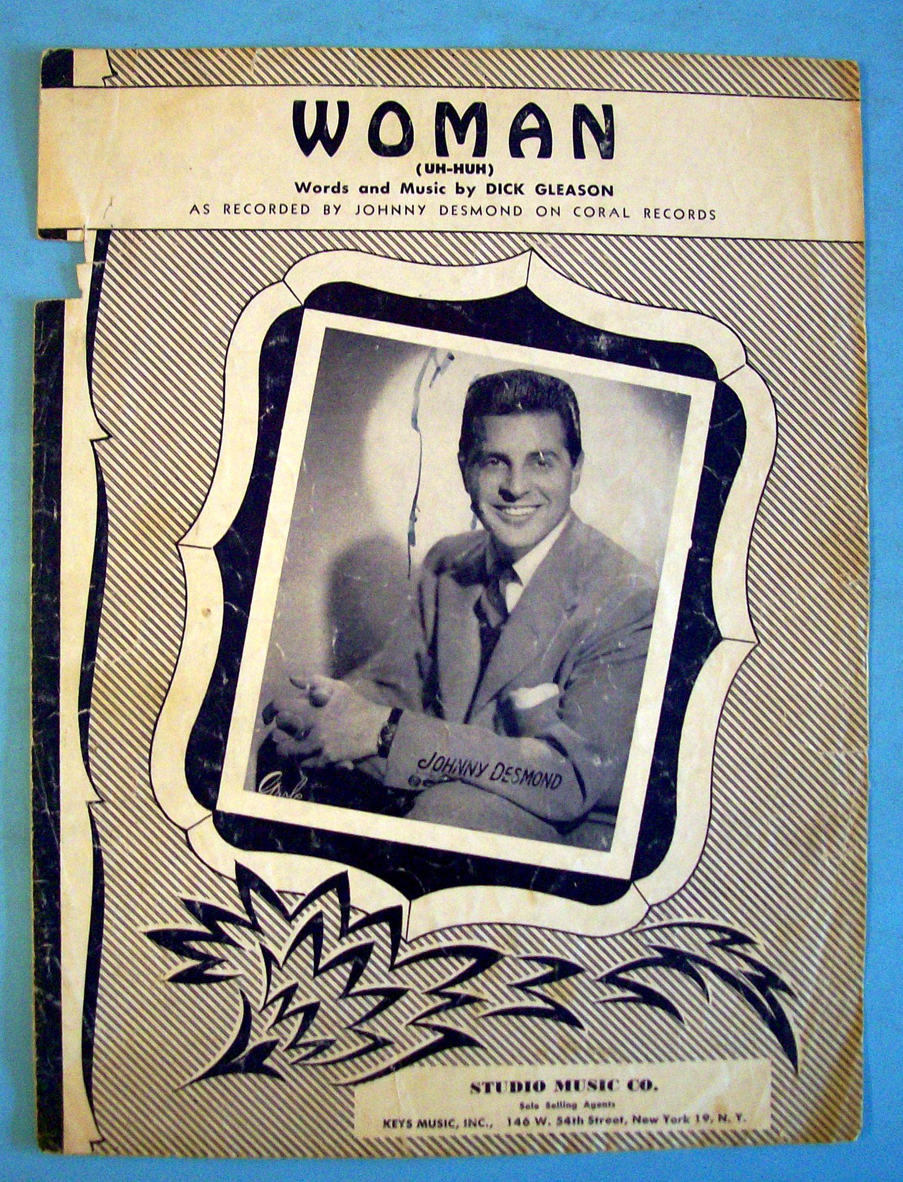Sheet Music For 1953 Woman