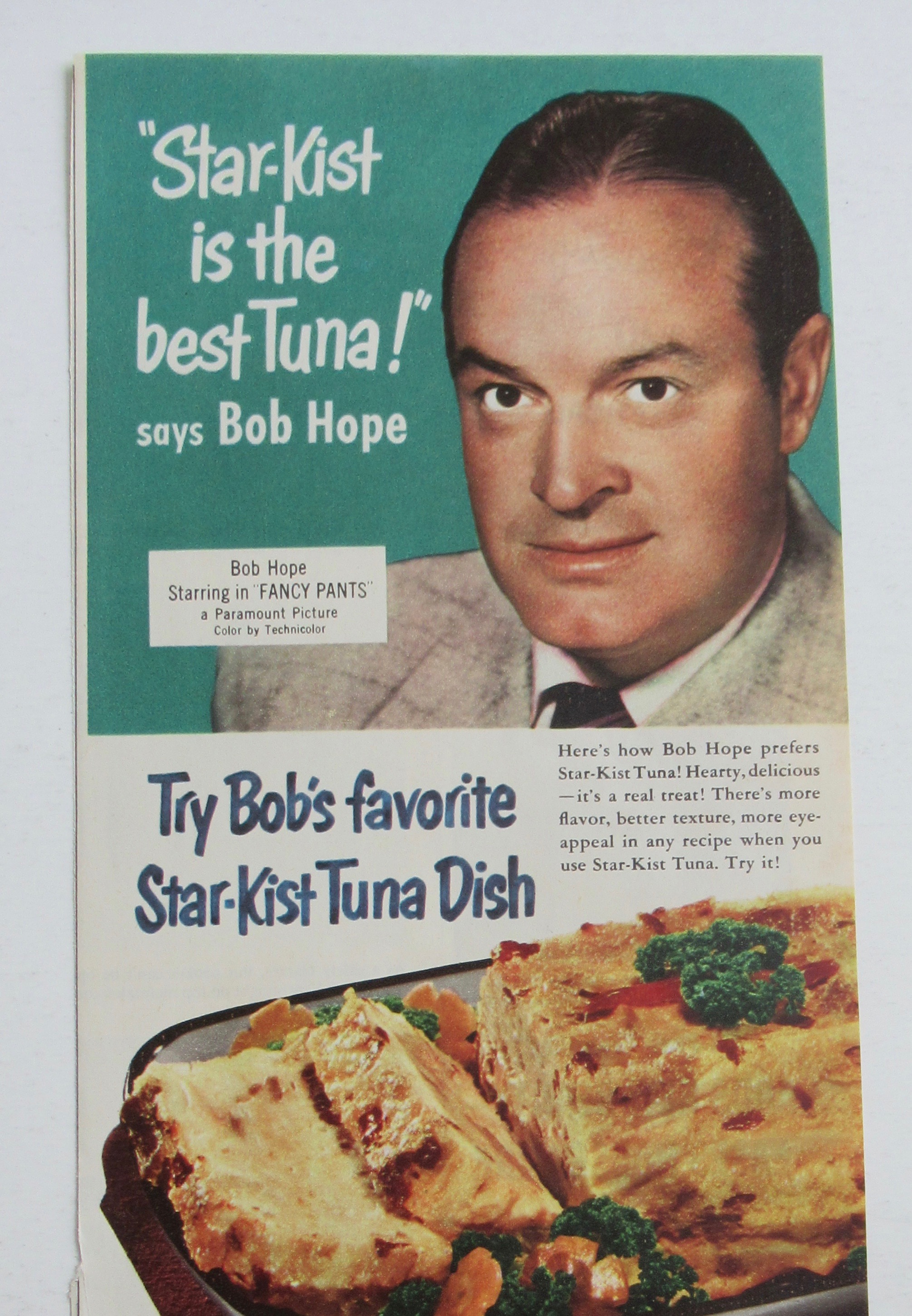 1950 Star Kist Tuna with Television Star Bob Hope